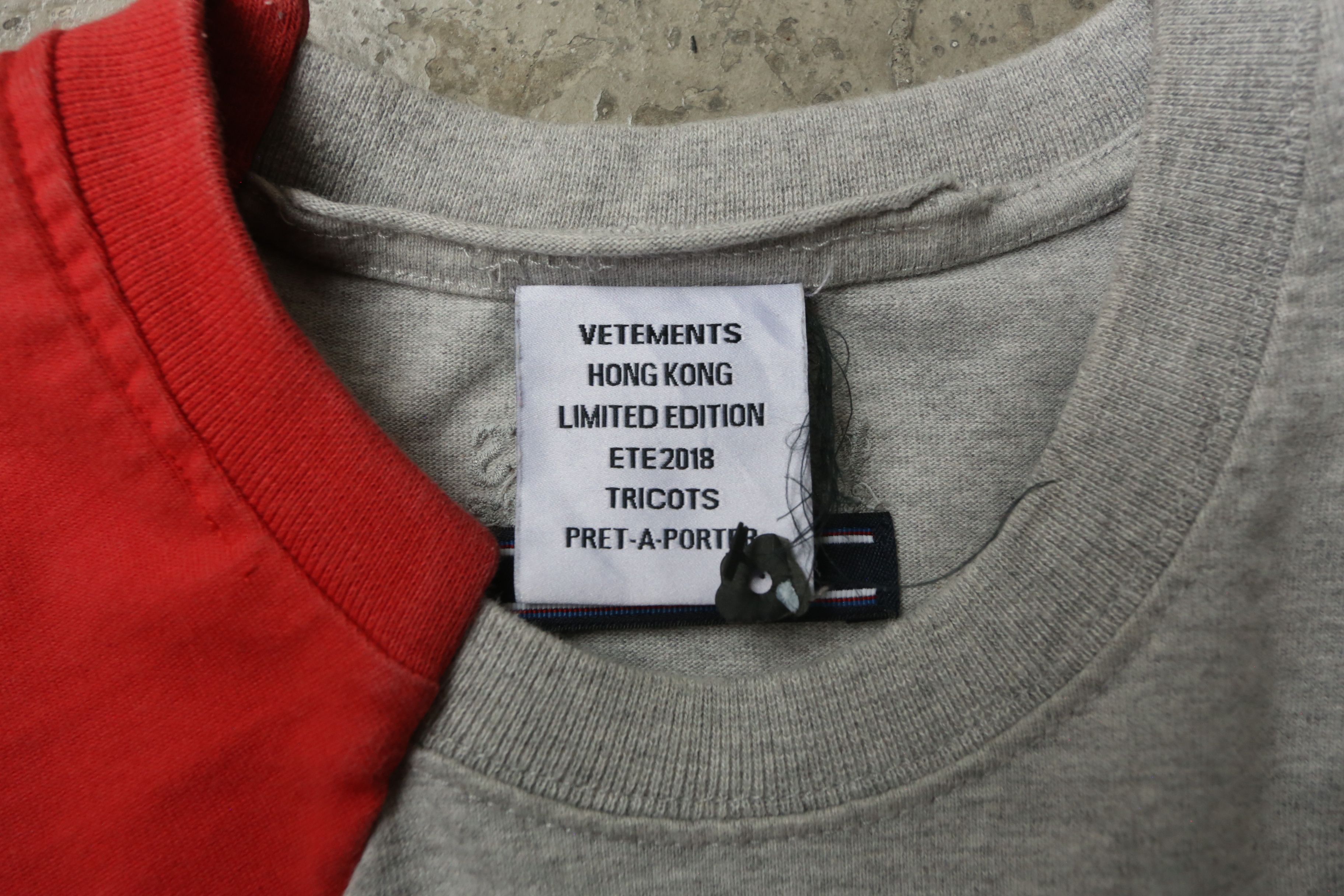 Tommy Hilfiger × Vetements Vetements - Tommy Hilfiger - S/S 18 - Logo Patchwork Tee Size US L / EU 52-54 / 3 - 8 Thumbnail