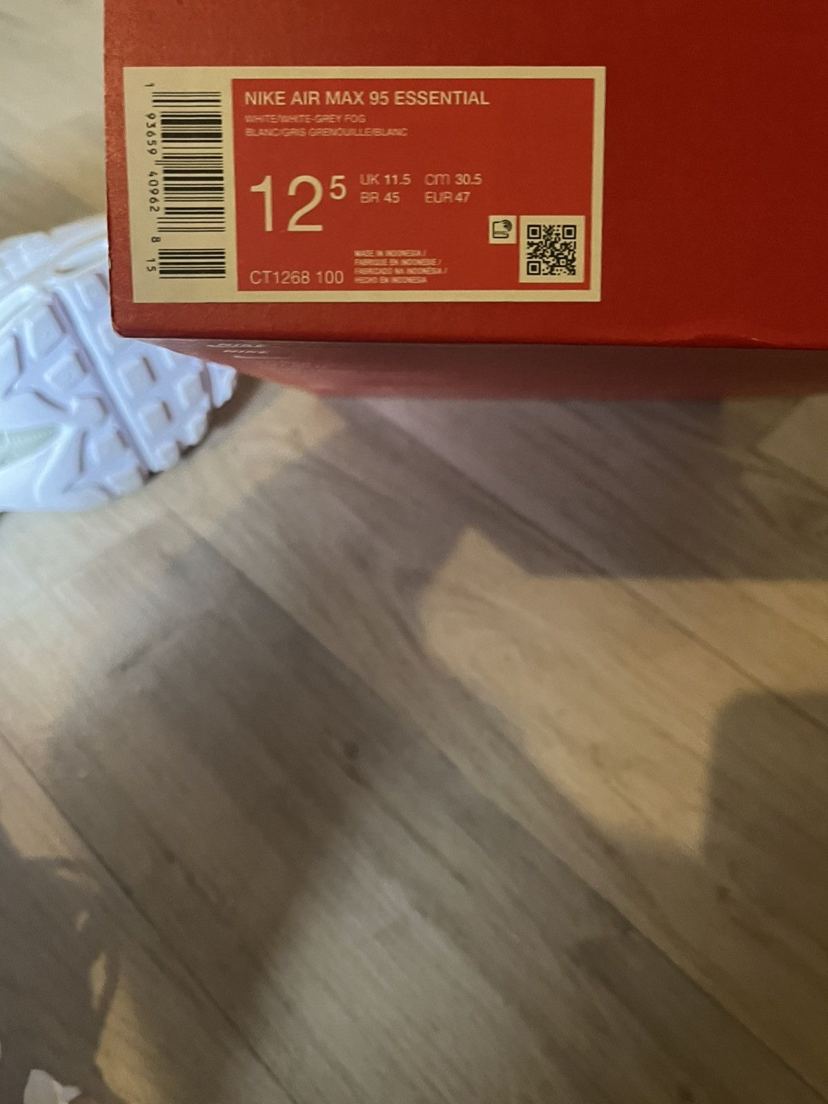 Nike Nike air max 95s white uk 11.5 Size US 14 / EU 47 - 11 Thumbnail