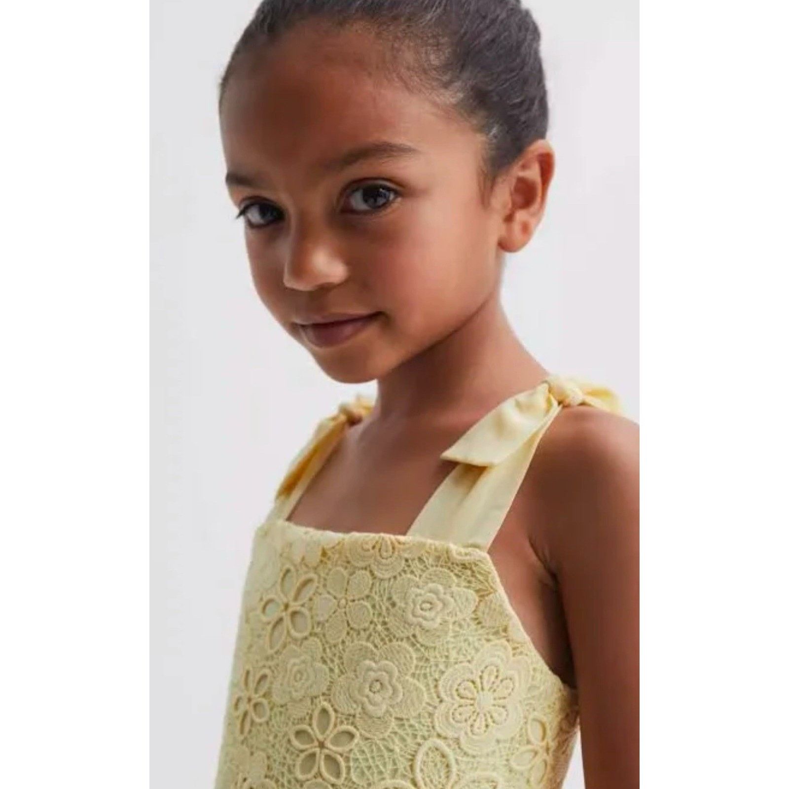 Reiss REISS BETHANY YELLOW LEMON LACE GIRLS DRESS 11-12 Y $150 Size XXS / US 00 / IT 34 - 3 Thumbnail