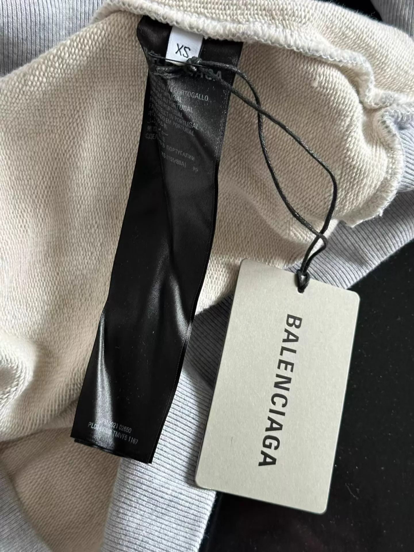 Balenciaga Balenciaga Gray Front & Back Embroidered Hoodie XS Size XS / US 0-2 / IT 36-38 - 4 Thumbnail