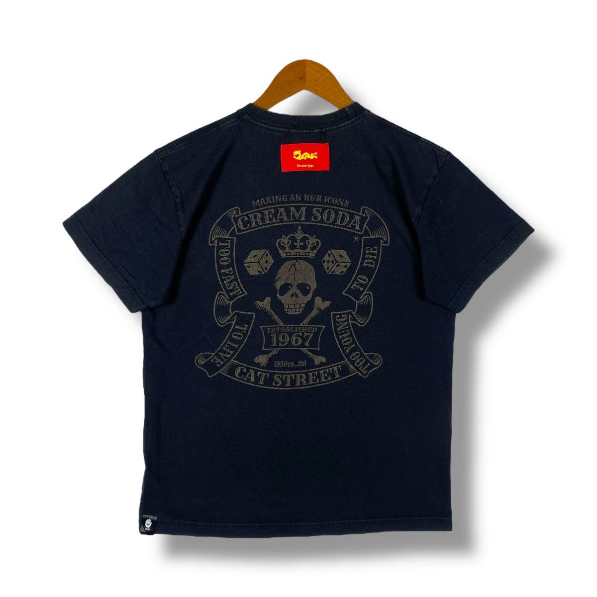Japanese Brand × Seditionaries Vintage 00's CREAM SODA Graphic Punk Gothic Tee Shirt Size US M / EU 48-50 / 2 - 1 Thumbnail