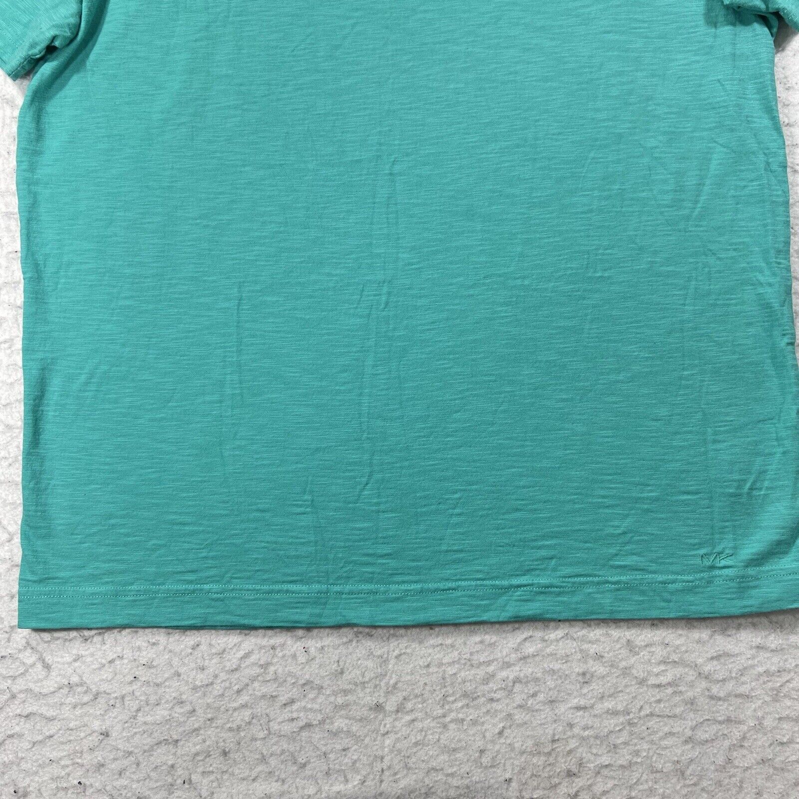 Michael Kors Michael Kors Men's Large Teal Green Canvas T Shirt Size US L / EU 52-54 / 3 - 5 Thumbnail