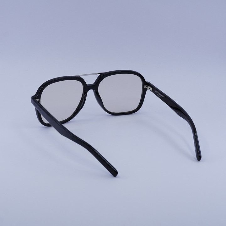 Saint Laurent Paris Saint Laurent SL545 001 Sunglasses Black Aviator Frame Size ONE SIZE - 11 Thumbnail