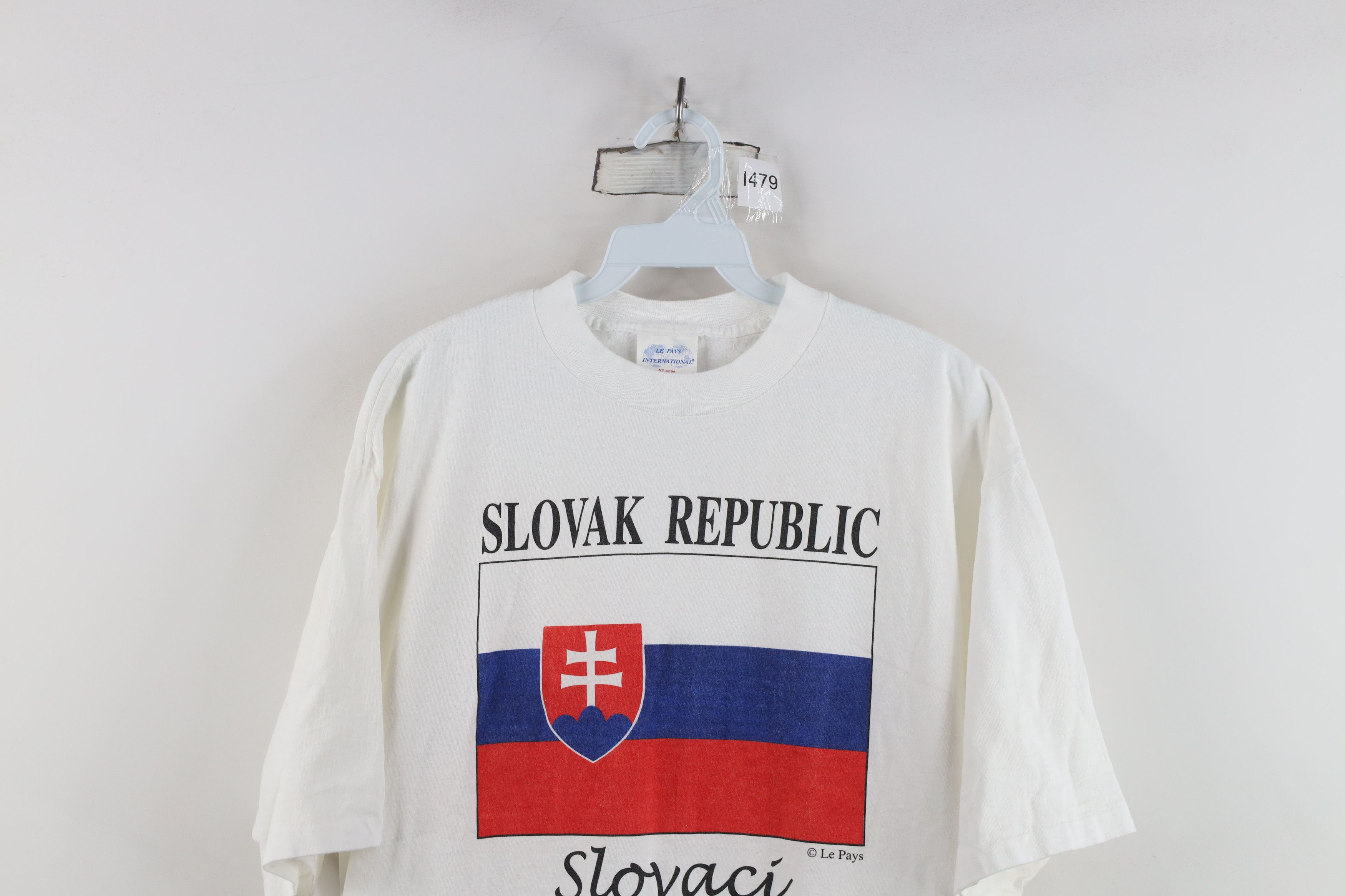 Vintage Vintage 90s Streetwear Republic Slovaci Slovakia T-Shirt USA Size US XL / EU 56 / 4 - 2 Thumbnail