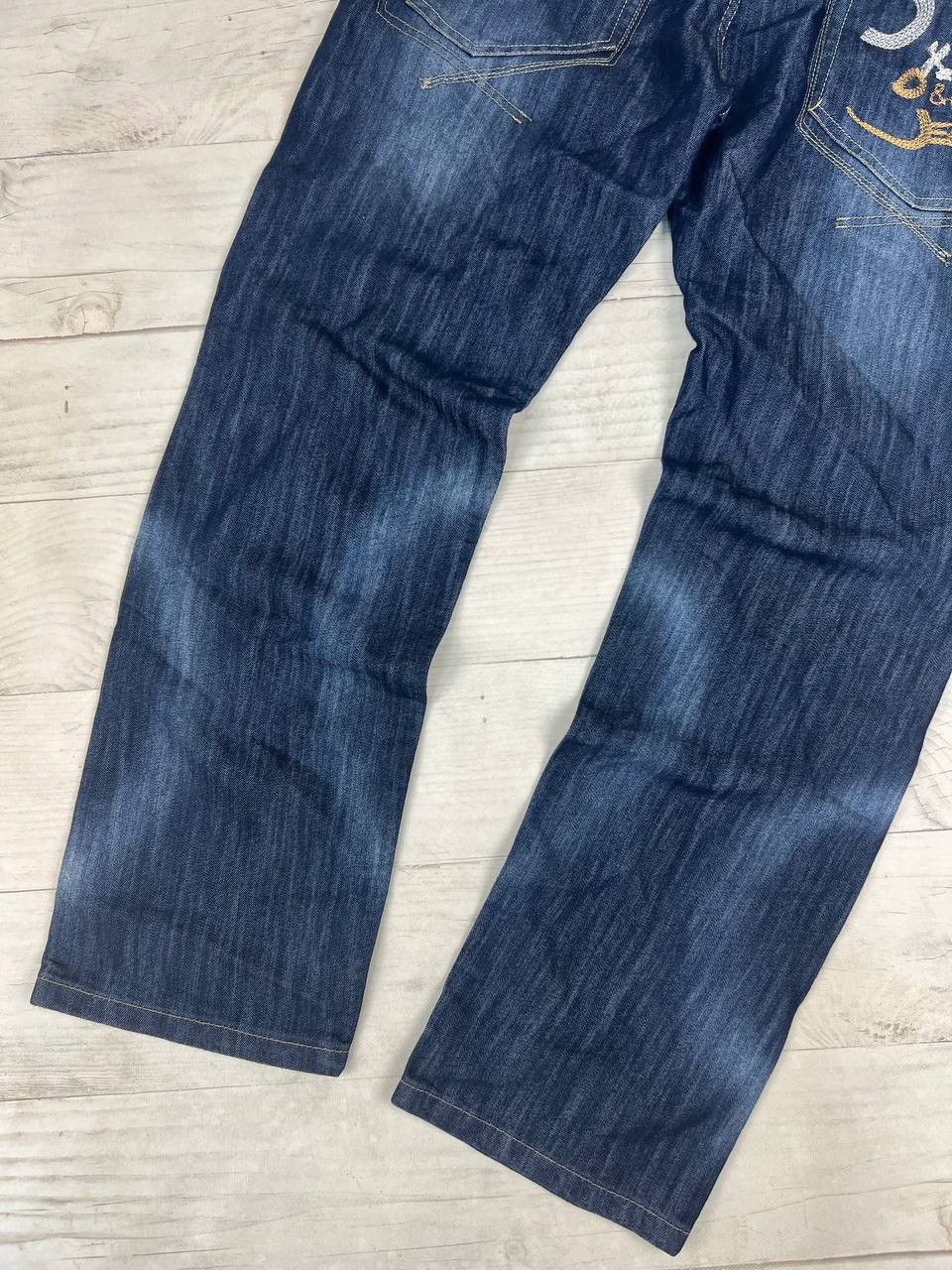 Dolce & Gabbana Vintage Dolce Gabbana Big Logo Denim Jeans Baggy DG Y2K 90s Size US 38 / EU 54 - 6 Thumbnail