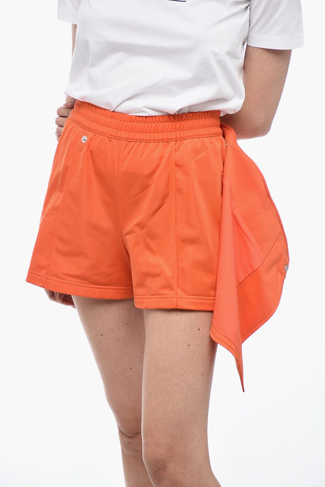 Y-3 × Yohji Yamamoto og1mm0824 Double-layered Pant Miniskirt in Orange Size 27" / US 4 / IT 40 - 5 Thumbnail