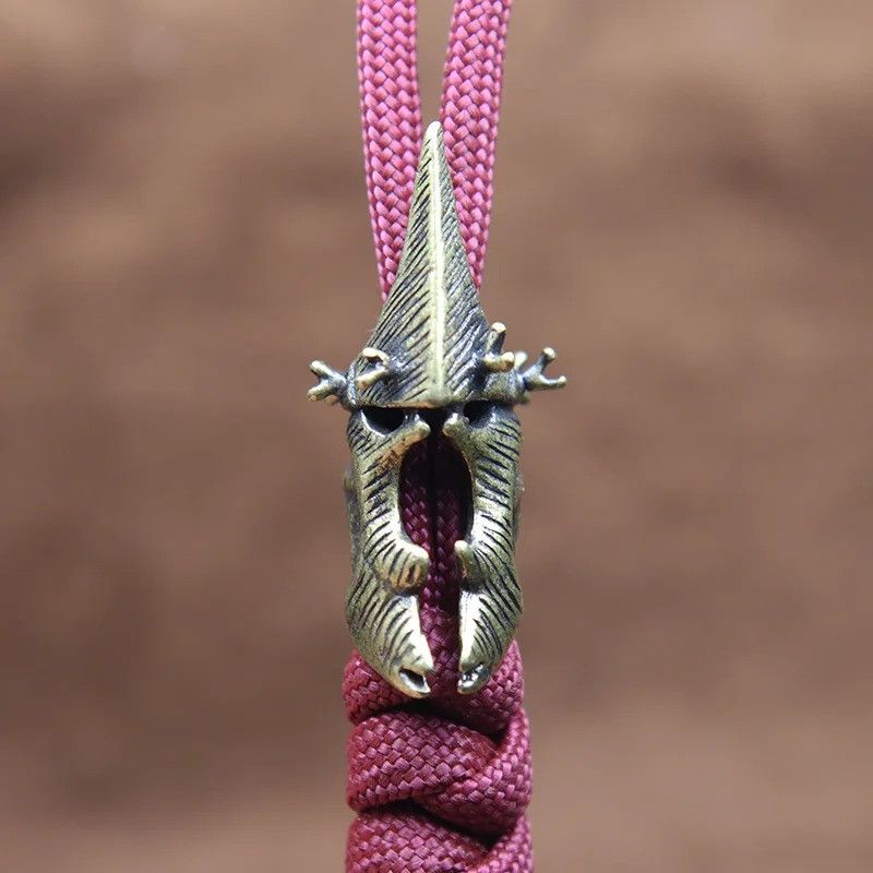 Handmade 2Pcs Elk Helmet Knife Beads Paracord Bead Zipper Umbrella Size ONE SIZE - 3 Thumbnail