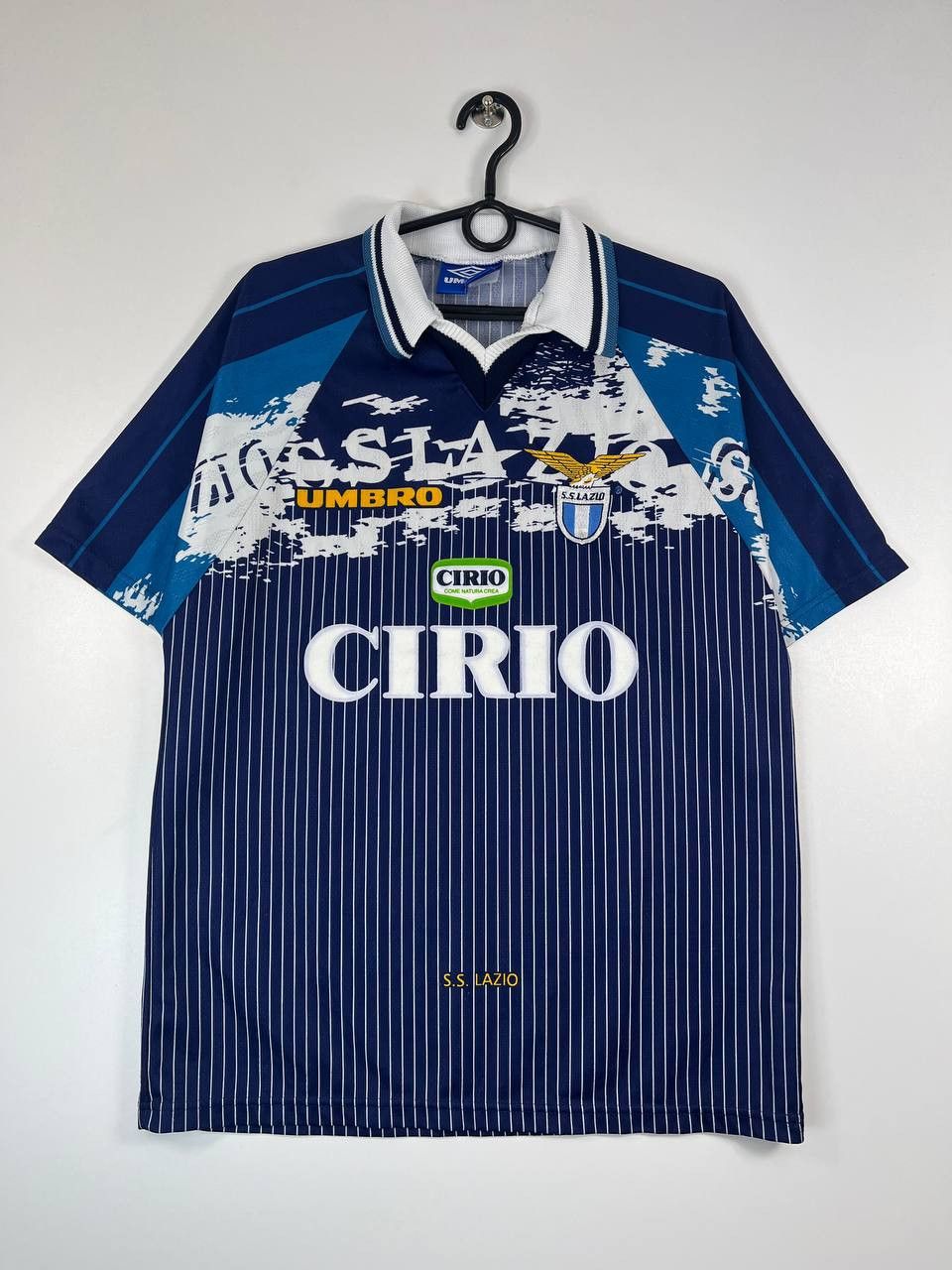 Umbro Lazio 1996-98 Home Umbro Vintage Football Soccer Jersey Sz M Size US M / EU 48-50 / 2 - 1 Thumbnail