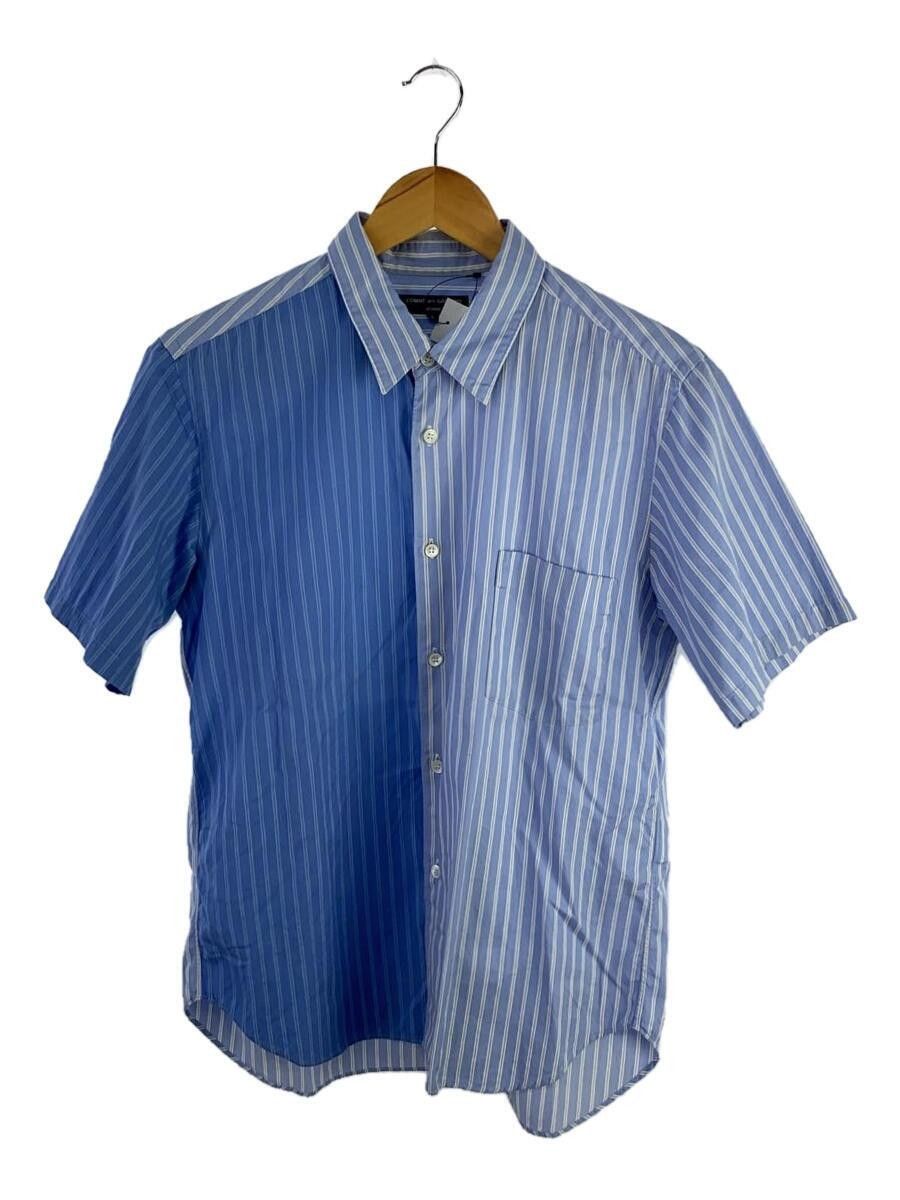 Comme des Garcons × Comme des Garcons Homme Reconstructed Striped Short Sleeve Button Shirt Size US S / EU 44-46 / 1 - 1 Thumbnail