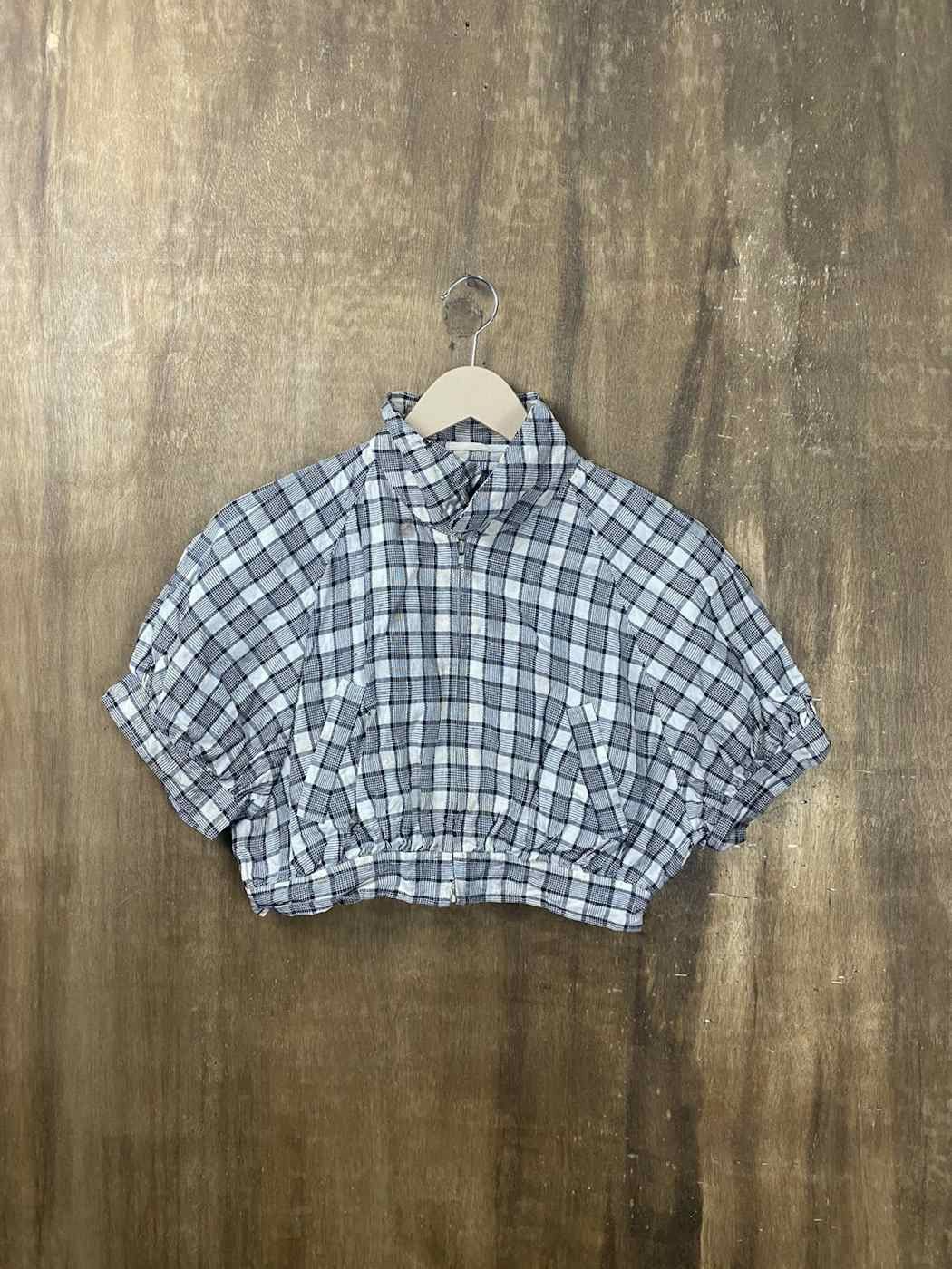 image of Comme Des Garcons x Tricot Comme Des Garcons Comme Des Garcon Tricot Checkered Crop Top Z108Tlal, W