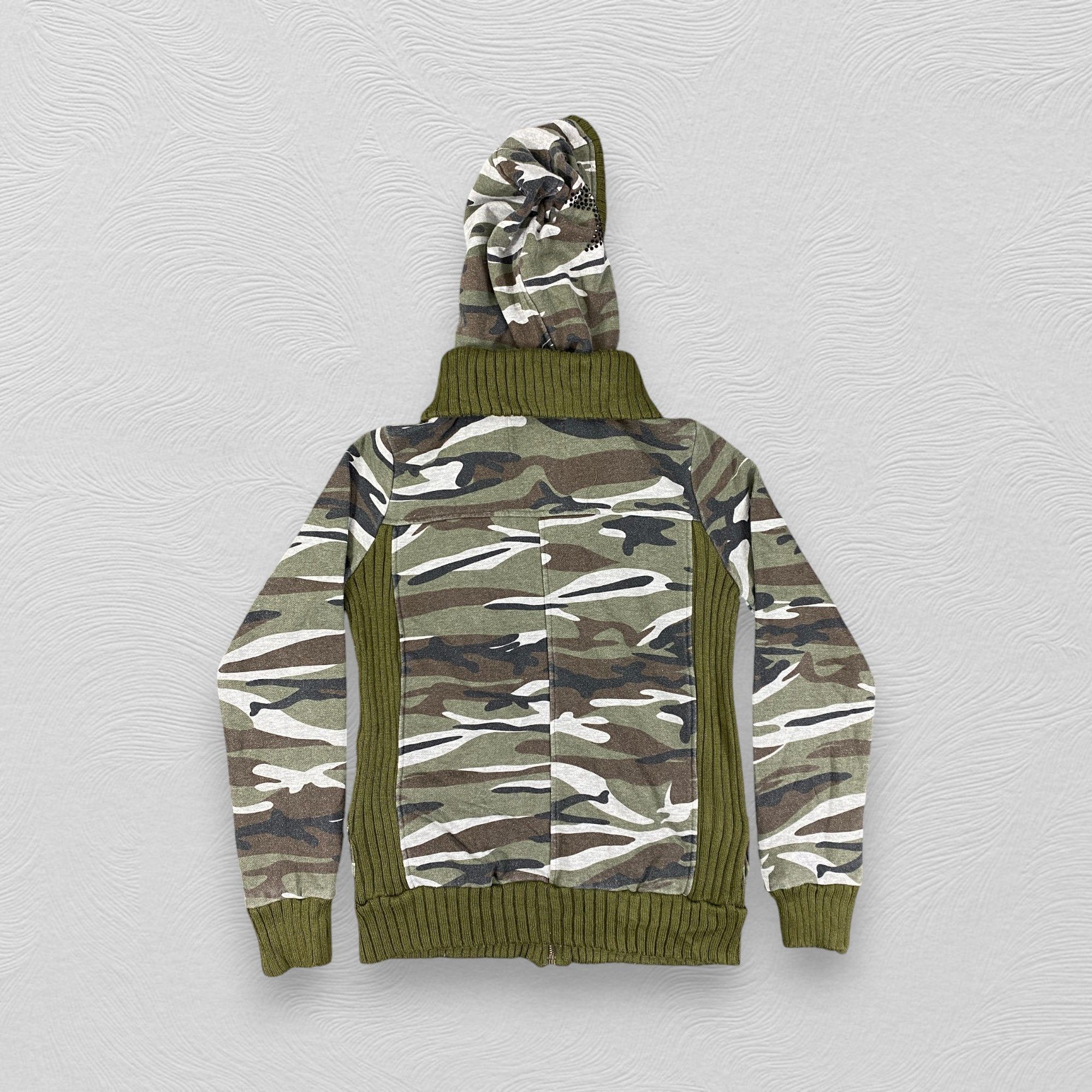 Japanese Brand Vintage Camo Design Zipper Hoodie - SW0102 Size US XS / EU 42 / 0 - 2 Thumbnail