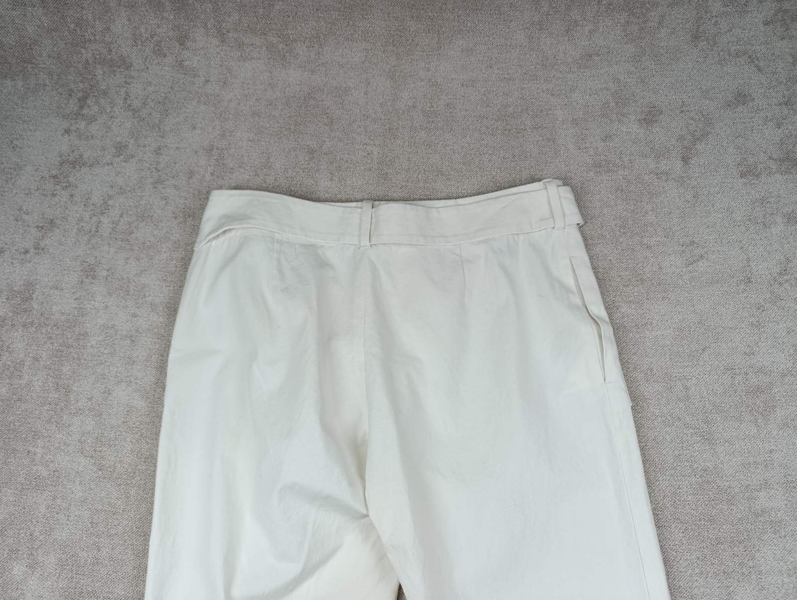 Gucci GUCCI VINTAGE CREAM COTTON BAMBOO BUCKLE TAPERED PANTS Size 28" / US 6 / IT 42 - 15 Thumbnail