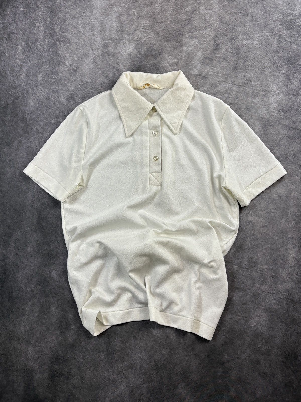 Jantzen 1970s Vintage Jantzen Polo Shirt Polyester Shortsleeve Disco Size US S / EU 44-46 / 1 - 3 Thumbnail
