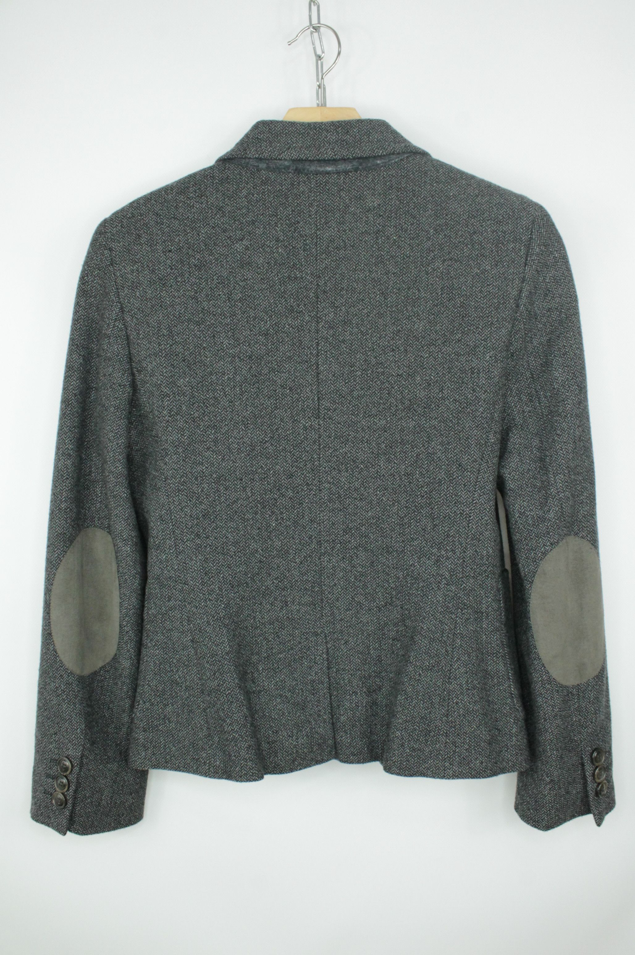 Max Mara × Weekend Max Mara Weekend Max Mara Herringbone Tweed Wool Blazer Jacket Size XS / US 0-2 / IT 36-38 - 6 Thumbnail