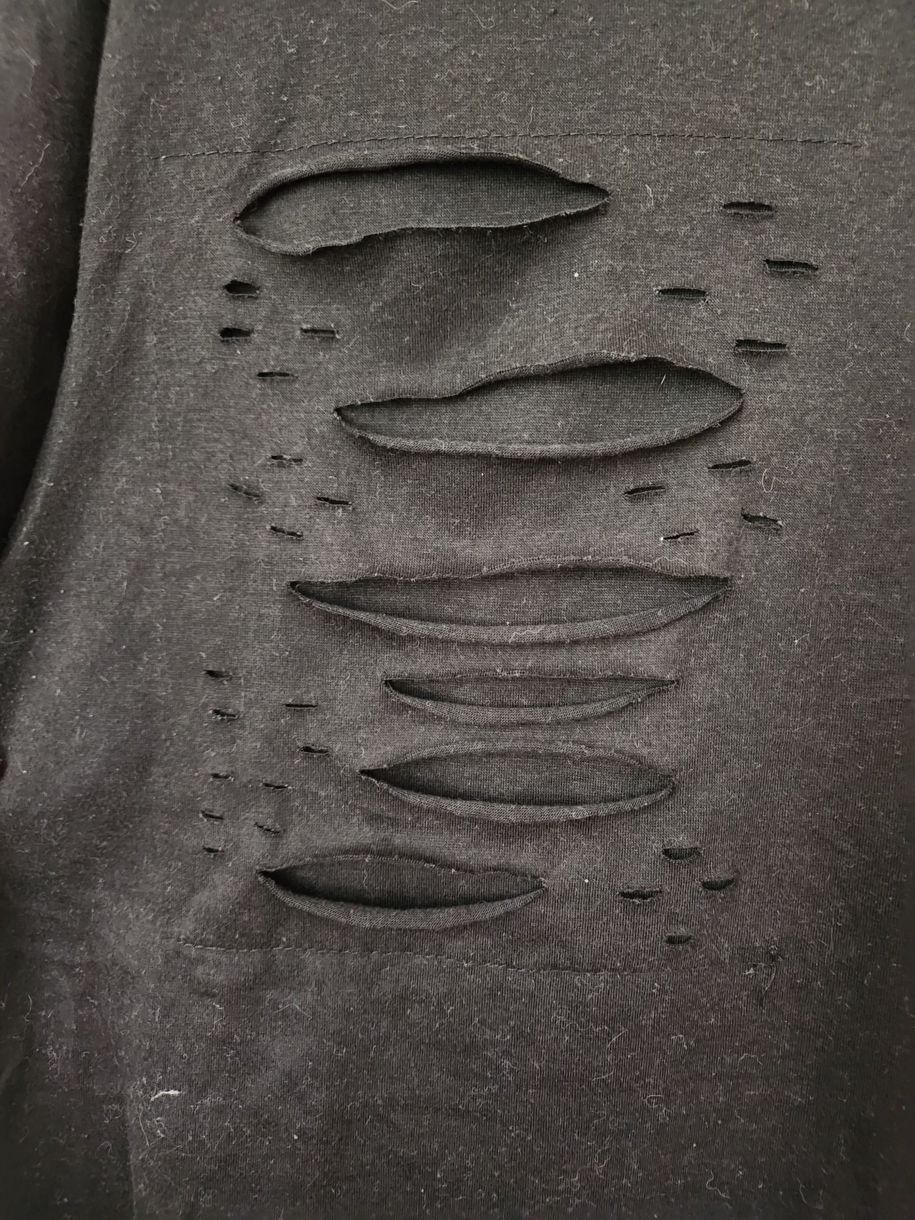 Other Ripped Black Tee B&M Size US M / EU 48-50 / 2 - 7 Thumbnail