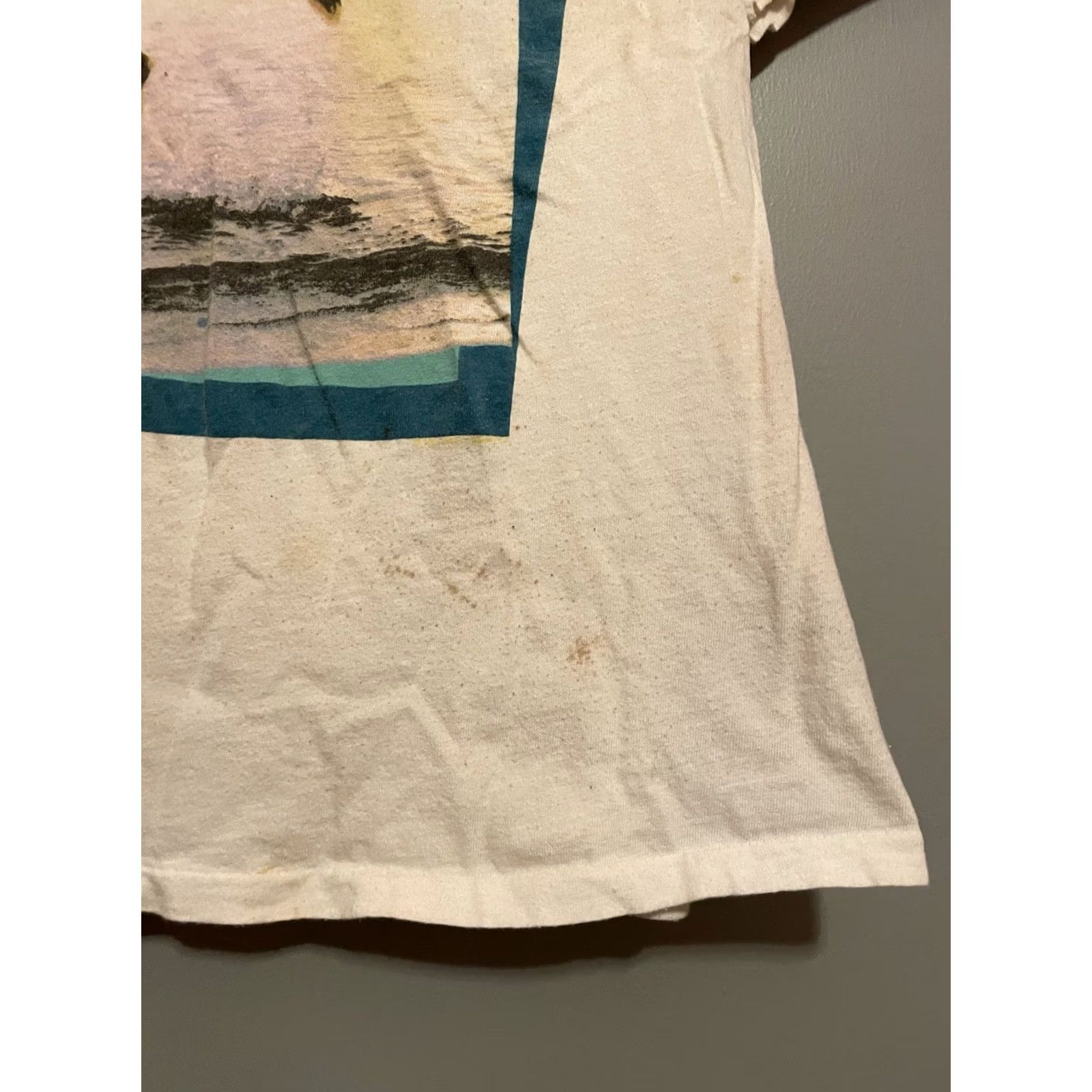 Hanes VINTAGE Hanes Jimmy Buffett Hot Water Tour Shirt XL Men White C383 Distressed T-Shirt Size US XL / EU 56 / 4 - 5 Thumbnail