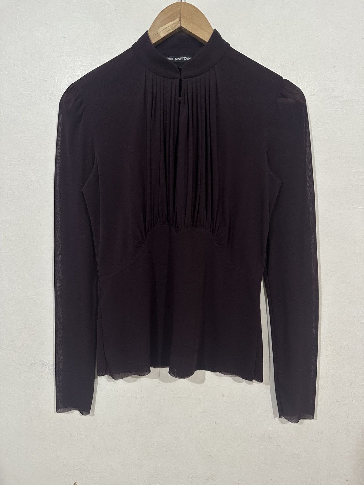 Vivienne Tam Vivienne Tam - Mesh Long Sleeve - Fold Chest Size ONE SIZE - 4 Thumbnail