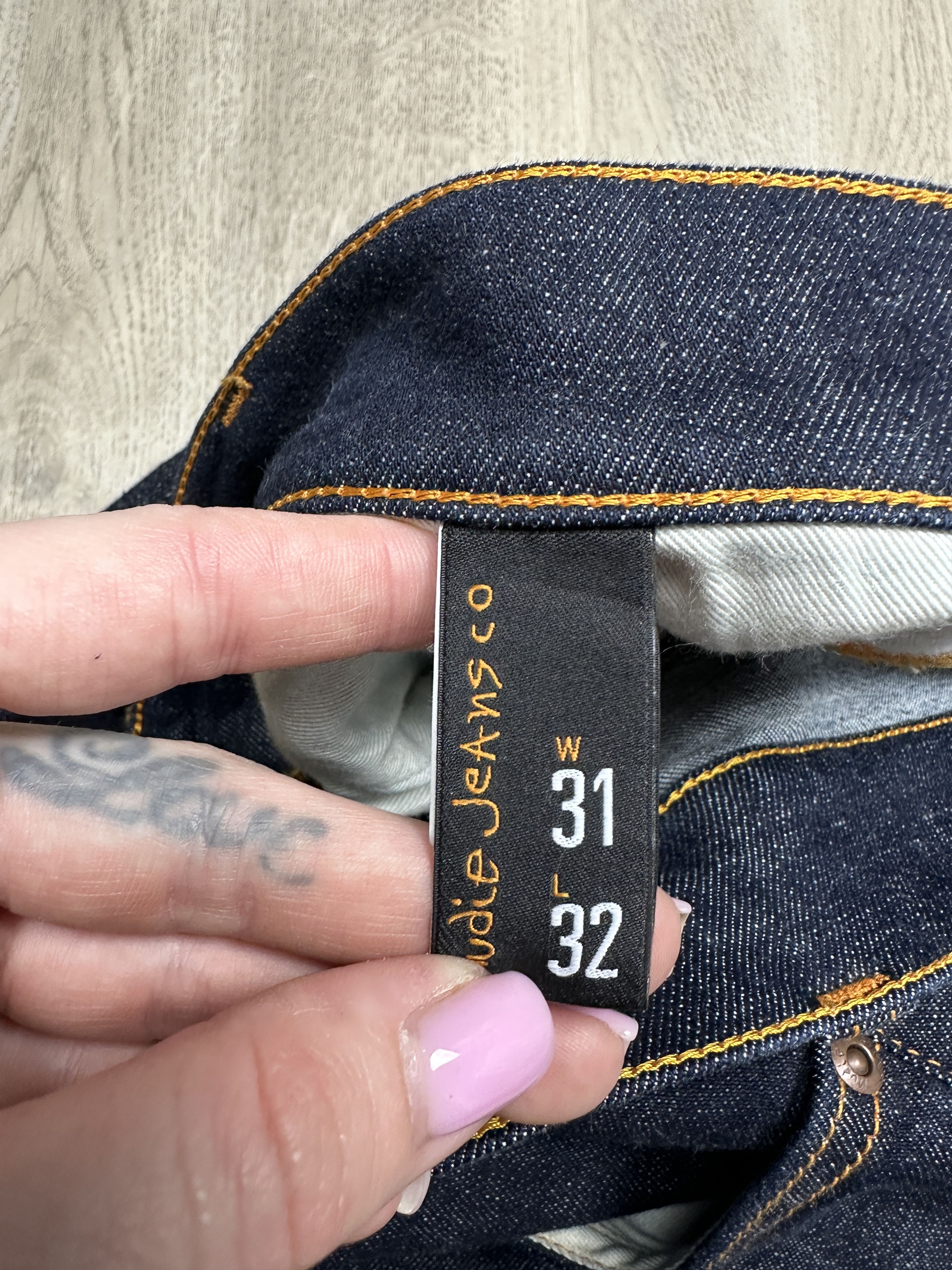 Nudie Jeans Nudie Jeans Vintage Mens Tight Terry Denim Pants Jeans Size US 31 - 8 Thumbnail