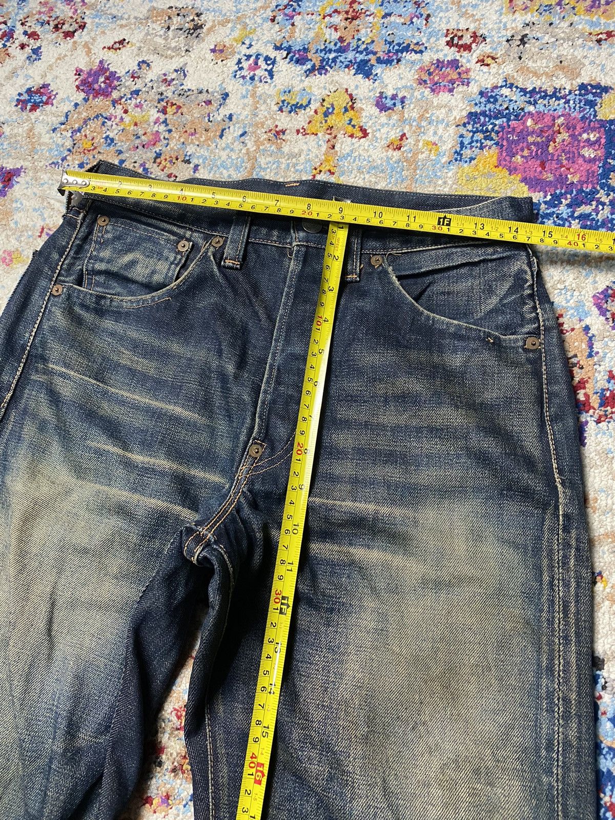 Levi's × Levi's Vintage Clothing × Vintage 1980 Cinch Buckleback Big E 501 Levis Selvedge Slim Straight Size US 34 / EU 50 - 23 Thumbnail
