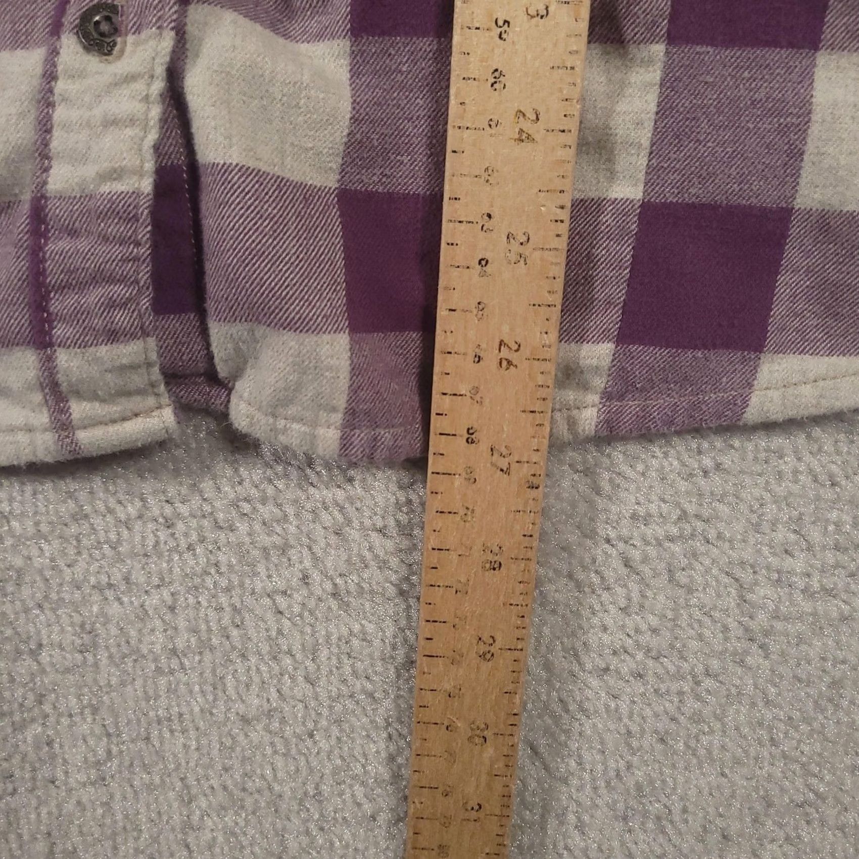 Vintage VINTAGE Noble Outfitters Shirt Womens 2XL Flannel Purple Plaid Button-Down Western Size XXL / US 16-18 / IT 52-54 - 7 Thumbnail