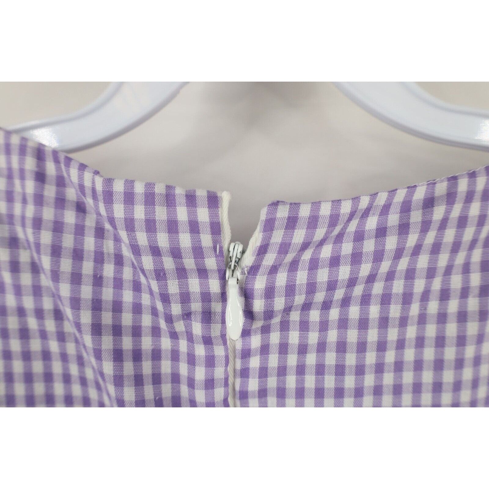 Vintage Vintage 70s Country Primitive Farmhouse Gingham Plaid Dress Size L / US 10 / IT 46 - 9 Thumbnail