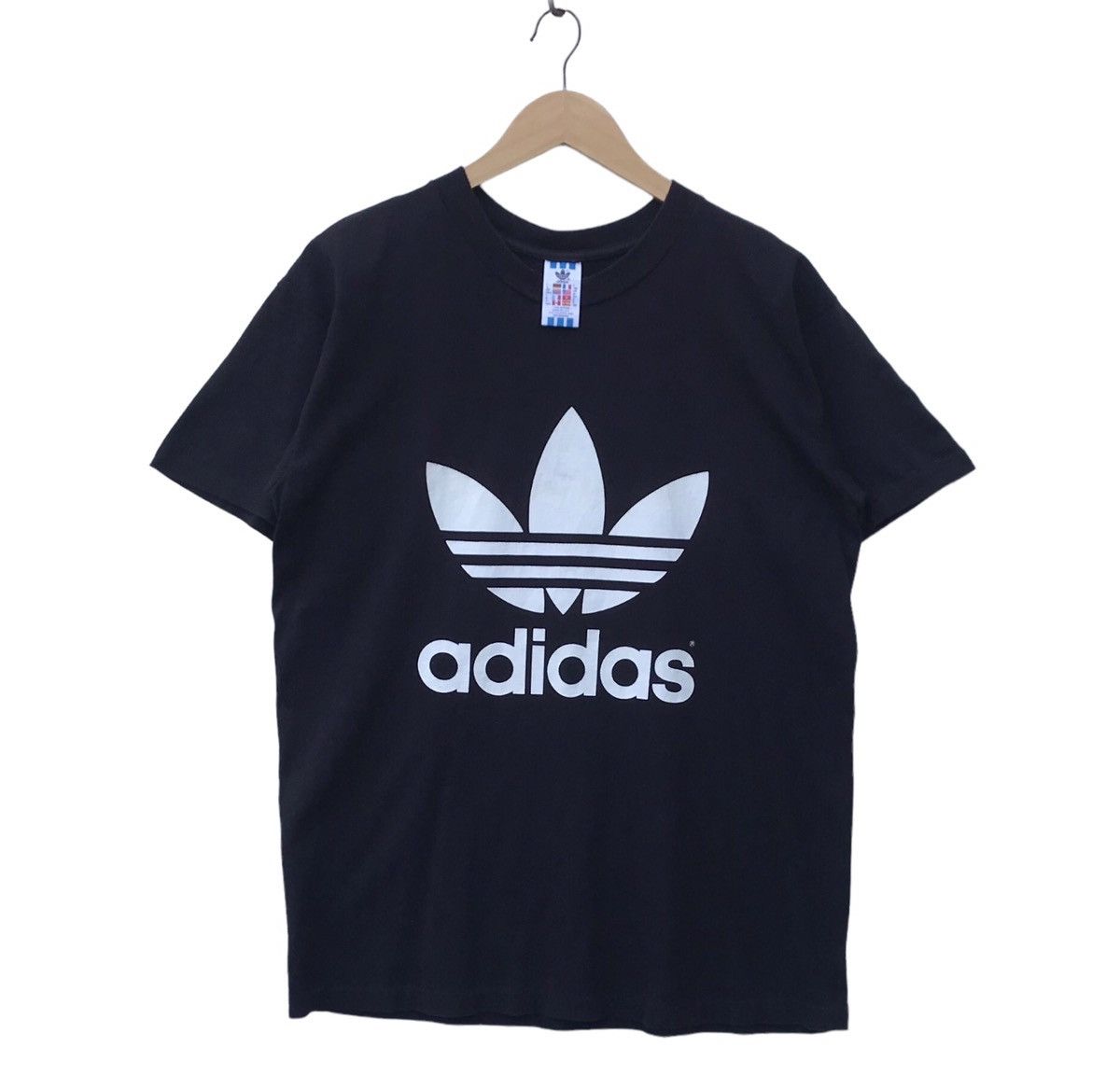 Vintage Vintage Adidas Big Logo Made in Usa Shirt Size US M / EU 48-50 / 2 - 1 Thumbnail