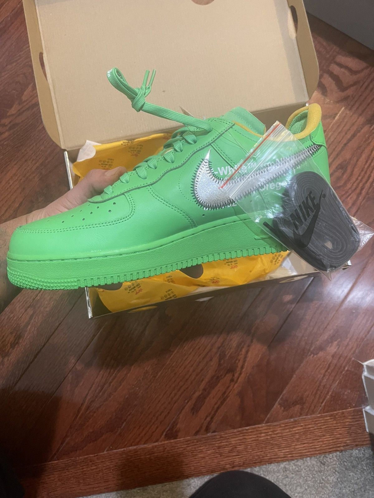 Off-White Nike X OffWhite Air Force One Brooklyn Size US 11 / EU 44 - 3 Thumbnail