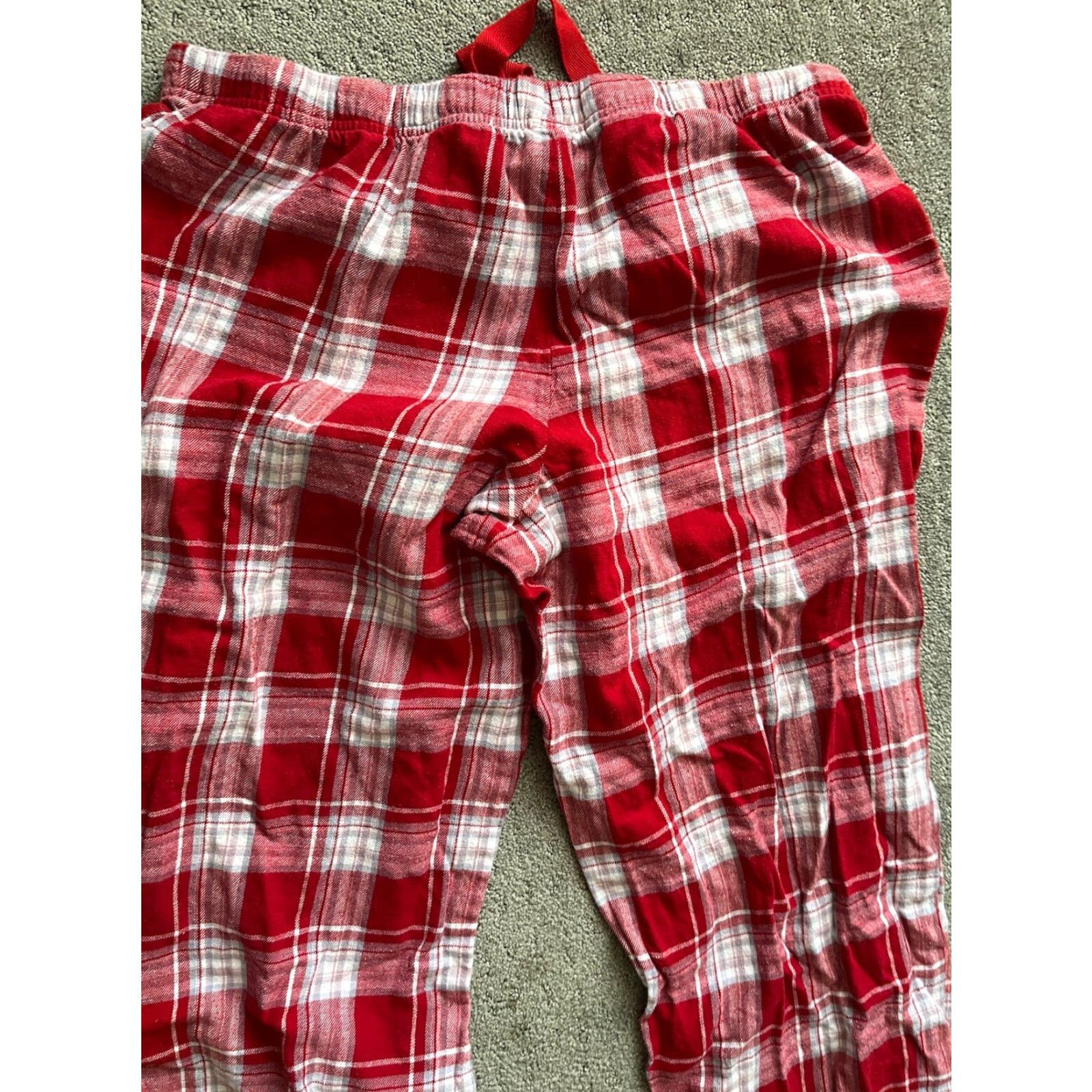 Gap VINTAGE Gap Body Women’s Lounge Pants Red Plaid L Pre-Owned Size 36" / US 14 / IT 50 - 3 Thumbnail