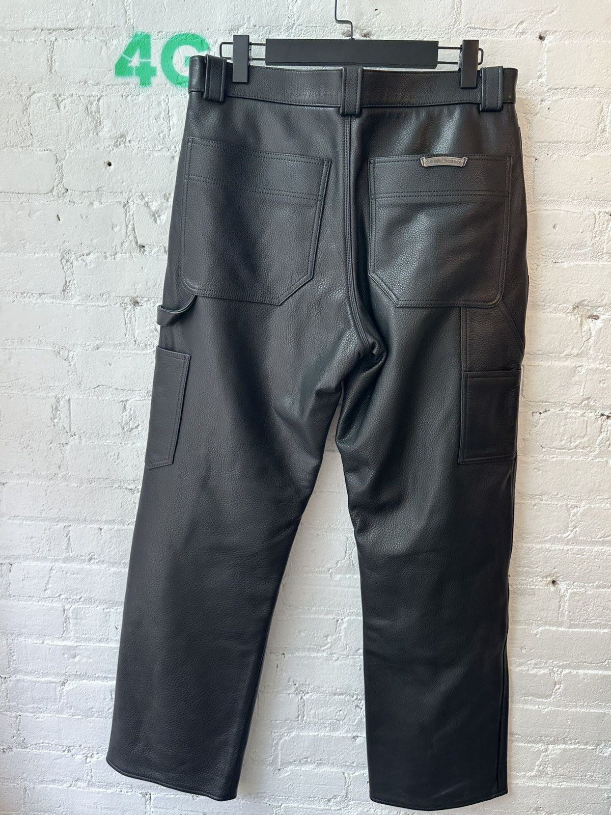 Chrome Hearts Chrome Hearts NEW double knee carpenter jeans leather 32 Size US 32 / EU 48 - 4 Thumbnail