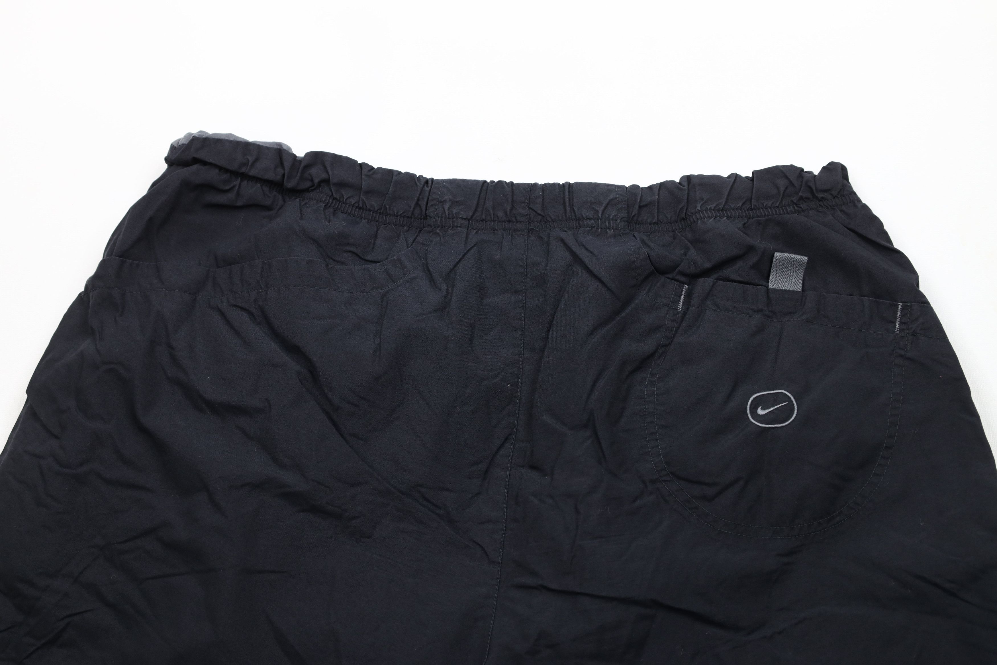 Nike × Vintage Vintage 90s Nike Travis Scott Mini Swoosh Lined Shorts Black Size US 36 / EU 52 - 9 Thumbnail