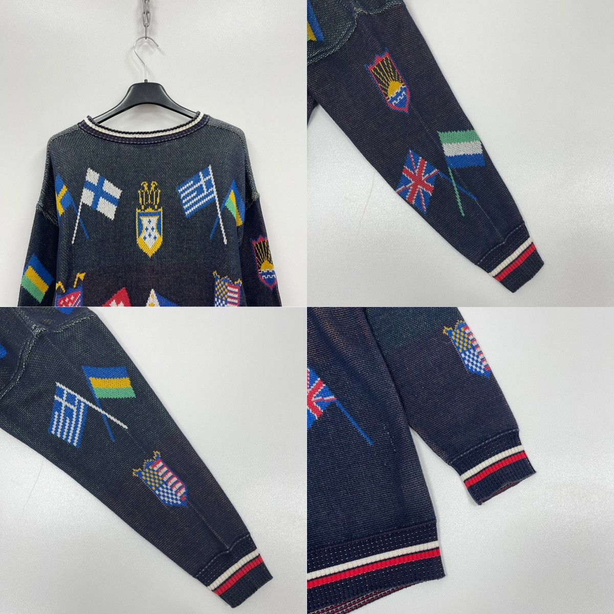 Bogner Bogner Flags Printed Cotton Knit Vintage Sweater Women’s Size S / US 4 / IT 40 - 4 Thumbnail