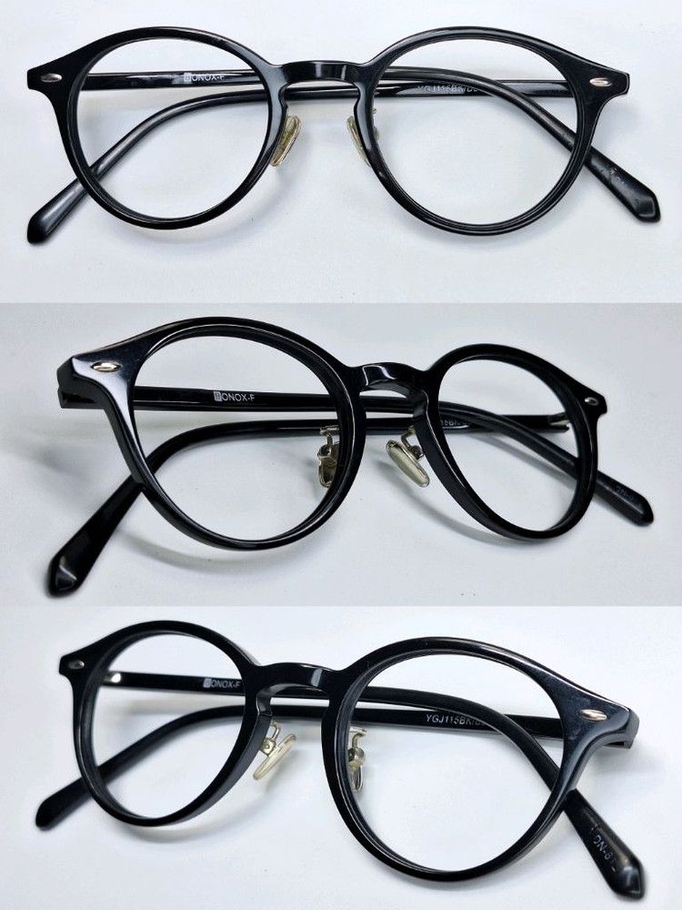 Other DULTON BONOX-F YGJ115BK Black Round Boston Frame Eyeglasses Size ONE SIZE - 2 Thumbnail