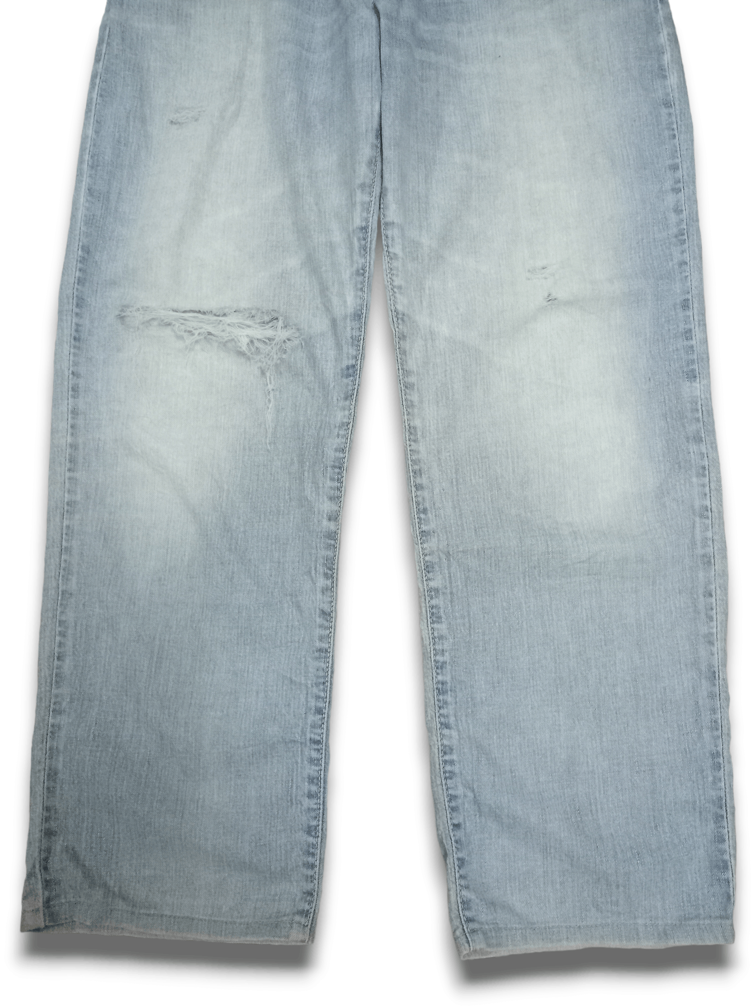 Wrangler SALES 🔥 Vintage Wrangler Light Wash Rip Baggy Denim Pants Size US 34 / EU 50 - 7 Thumbnail