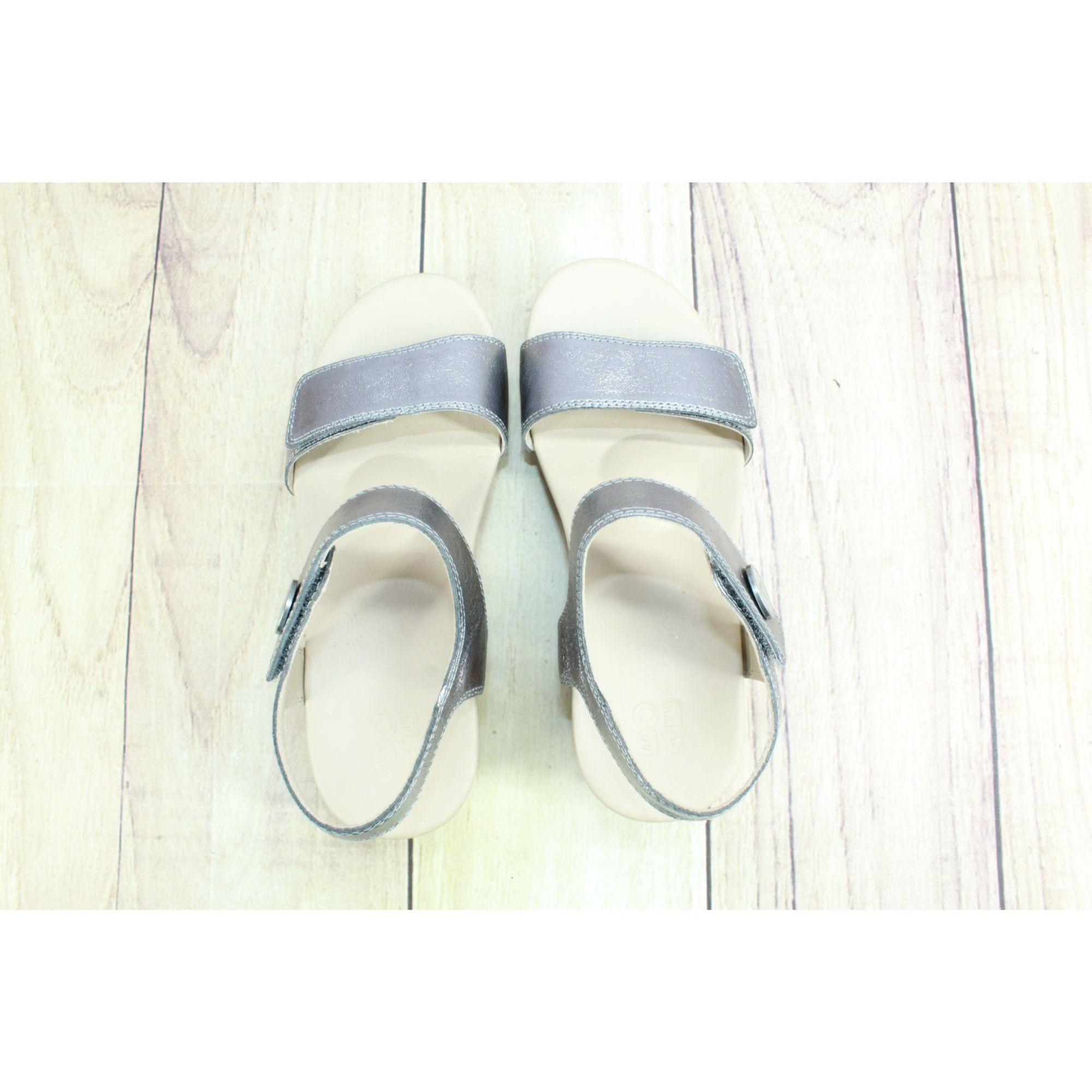 Leather × Other Abeo Cora Hook & Loop Casual Cork Wedge Sandals Size 6 Size US 6 / IT 36 - 7 Thumbnail