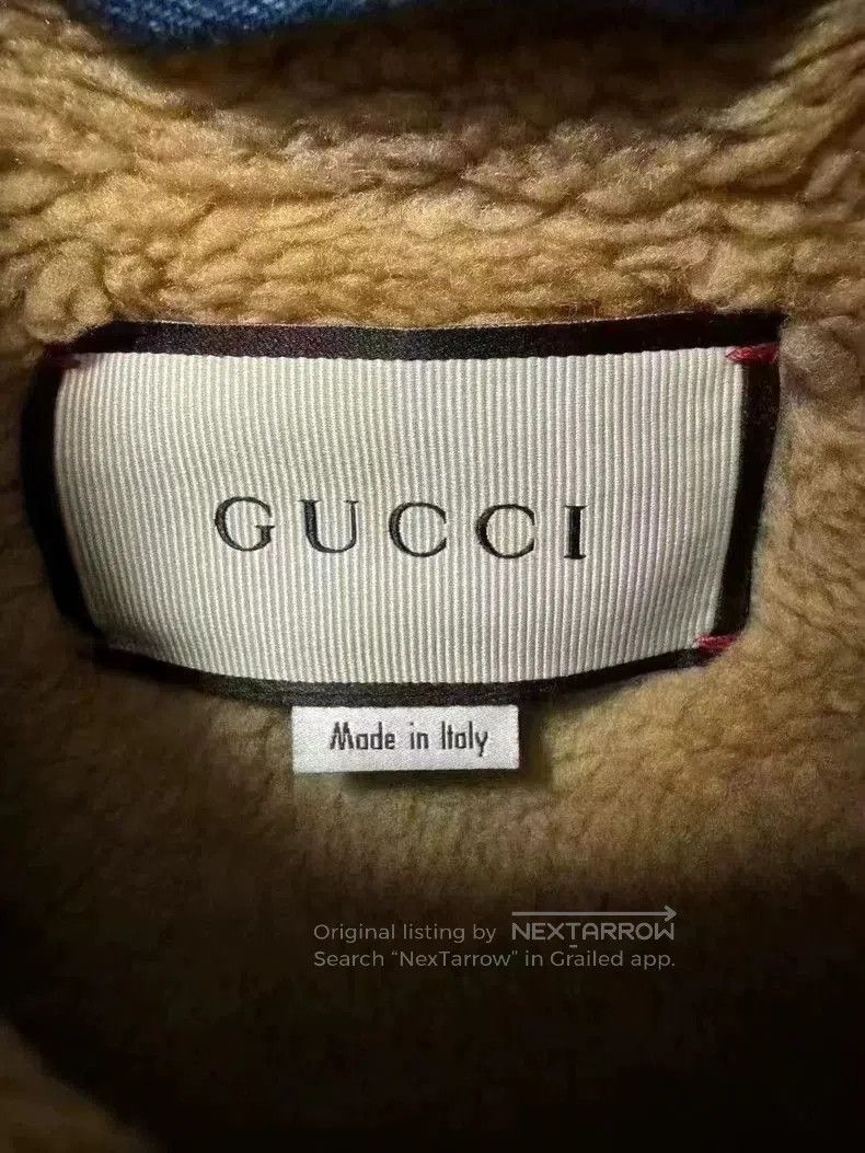 Gucci Gucci Shearling Collar Denim Jacket. Size US M / EU 48-50 / 2 - 3 Thumbnail