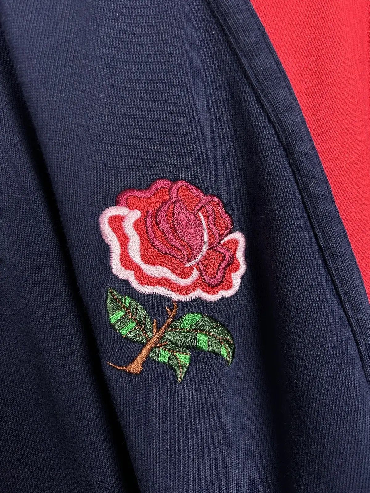 Vintage 00s Vintage Rugby Seves 2002 England Collared Long Sleeve Size US L / EU 52-54 / 3 - 4 Thumbnail