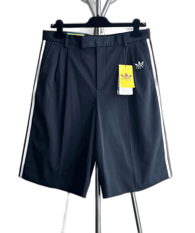 Gucci Gucci x Adidas collaborative straight-leg embroidered sports shorts - dmc Size 28" / US 6 / IT 42 - 1 Thumbnail
