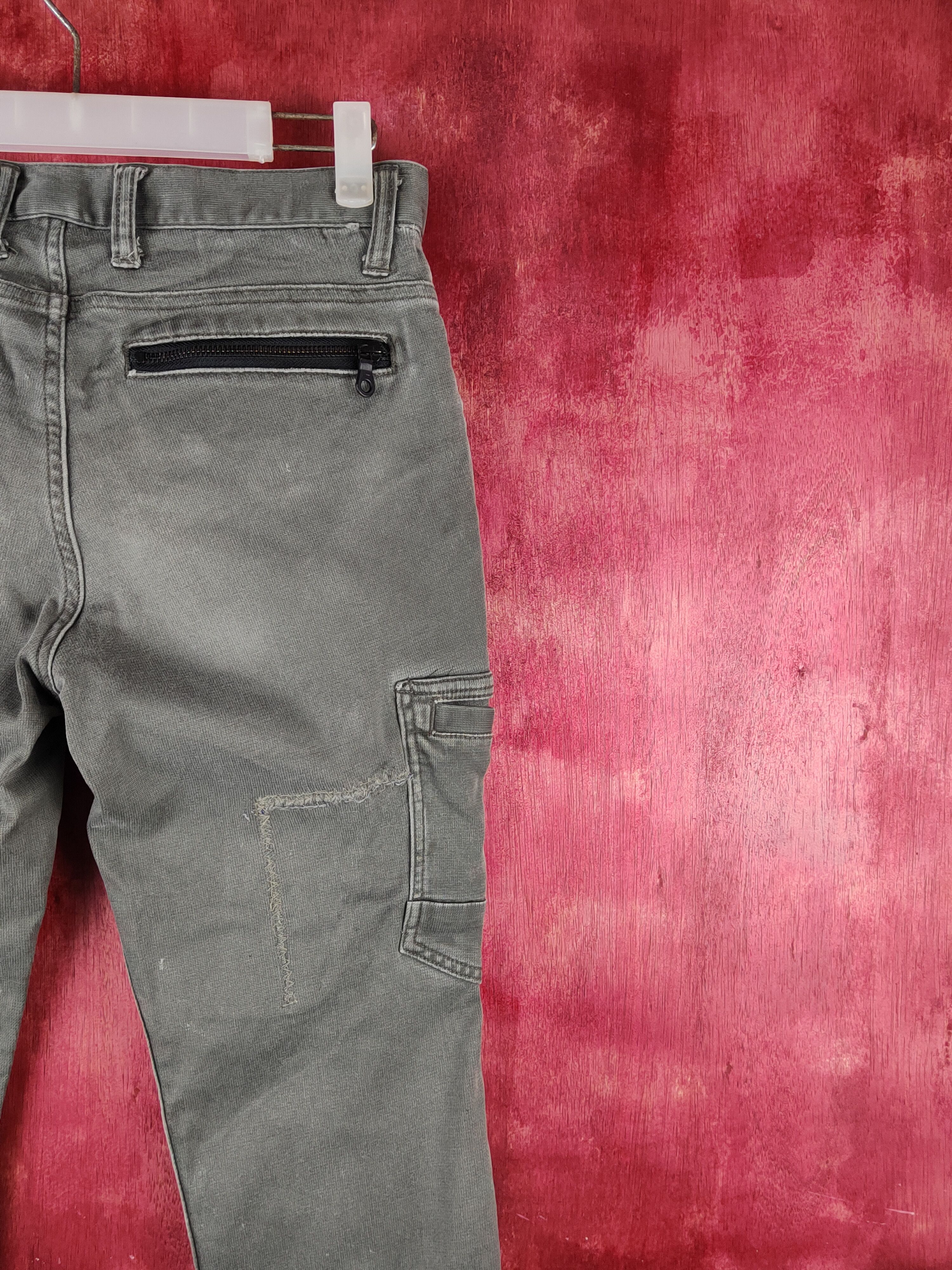 Japanese Brand Scot.Inc Olive Multipocket Tactical Denim Pants #S1469 Size US 30 / EU 46 - 11 Thumbnail