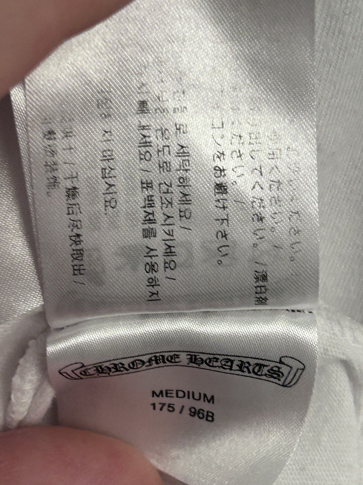 Chrome Hearts Chrome Hearts Hollywood Boost Long Sleeve white t-shirt M Size US M / EU 48-50 / 2 - 9 Thumbnail