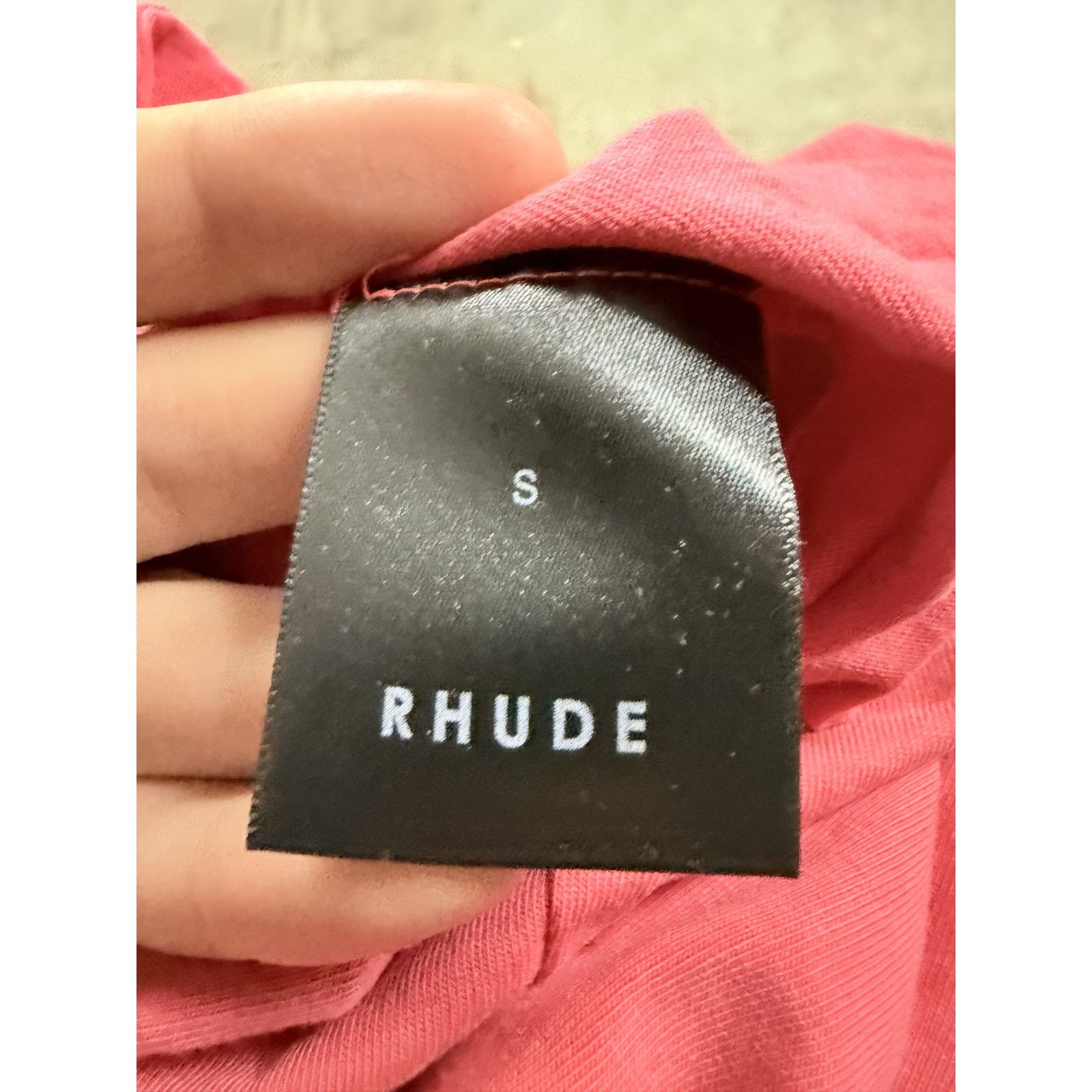 Rhude Rhude Script LoGo Tee Hot Pink Used Small Size US S / EU 44-46 / 1 - 3 Thumbnail
