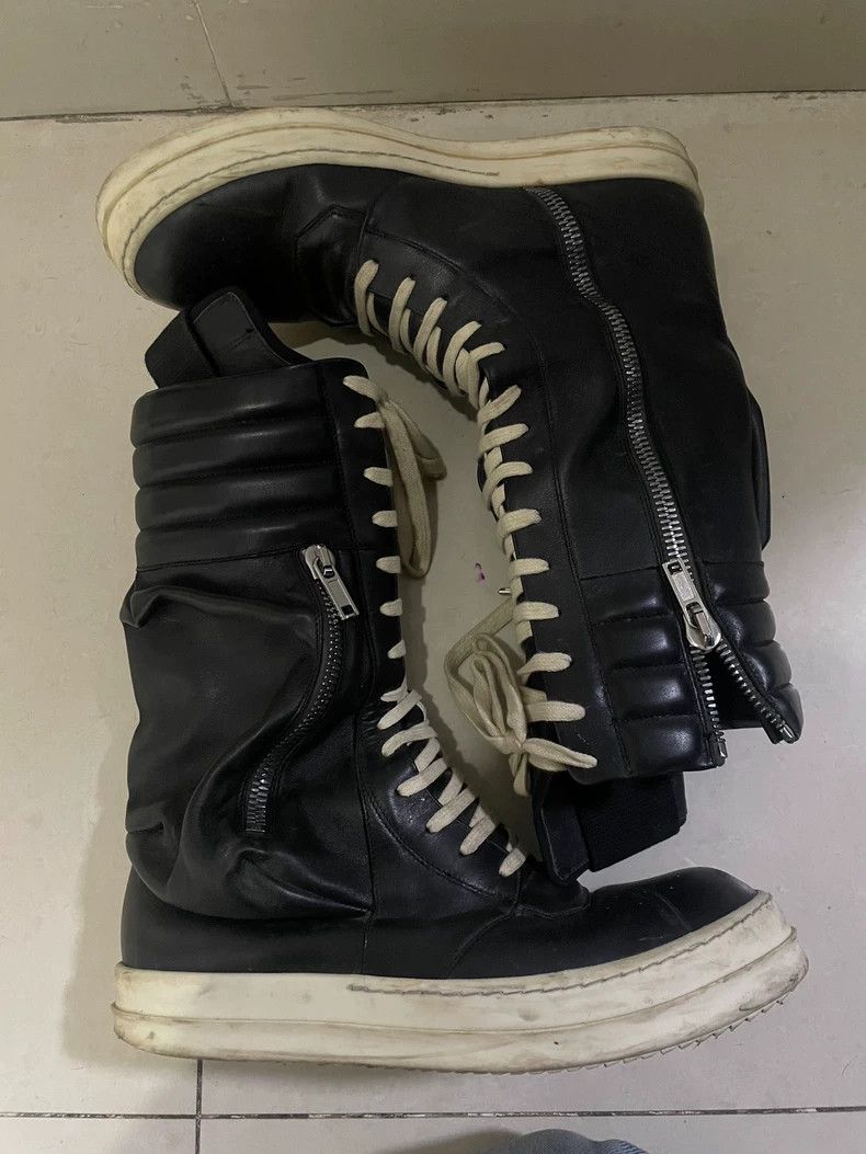 Rick Owens rick owens High Top Boots Zip Pocket Leather Boots 2502-Nex Size US 10 / EU 43 - 2 Thumbnail