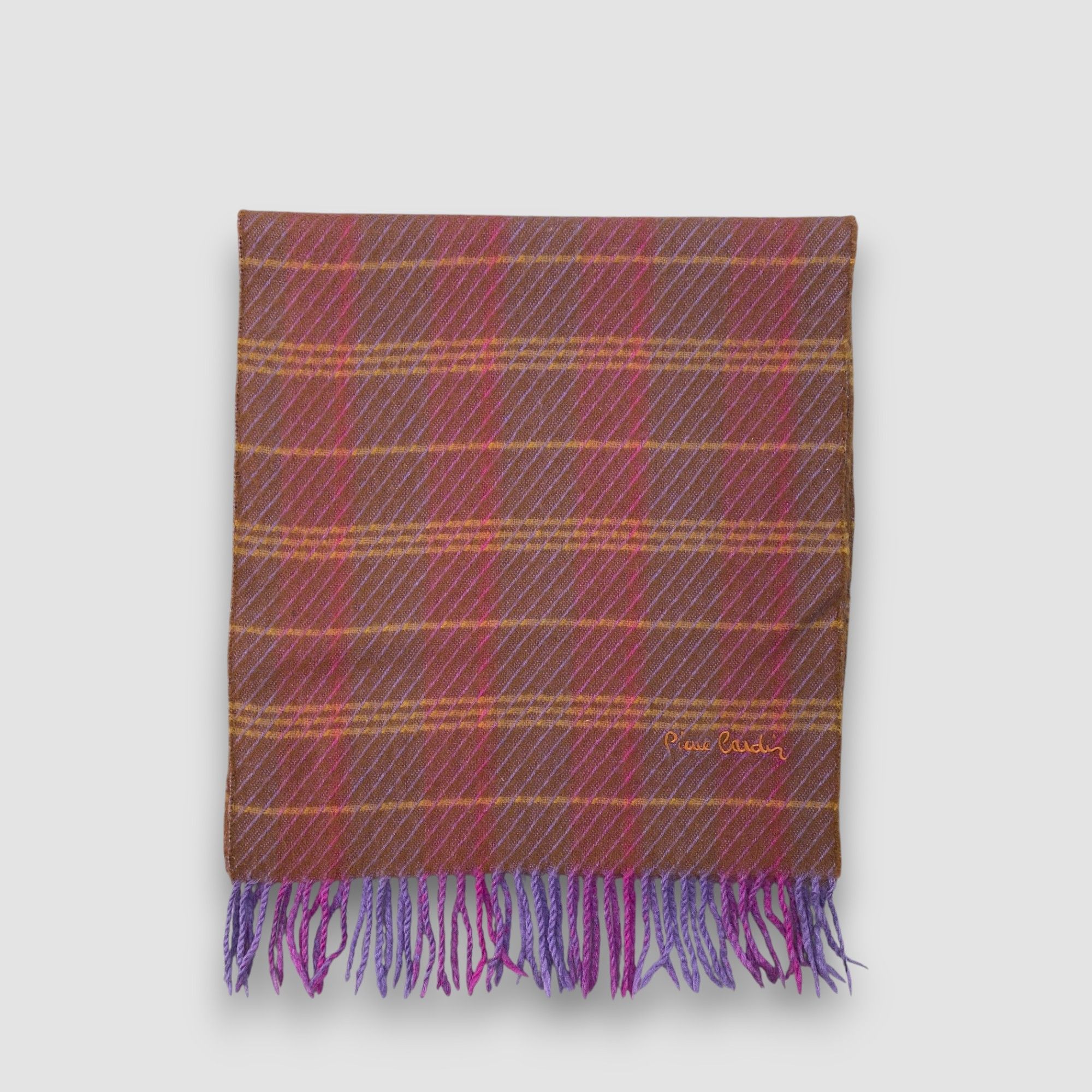 Paul Smith Vintage Paul Smith Scarf Muffler Wool Plaid Winter Scarves Size ONE SIZE - 2 Thumbnail