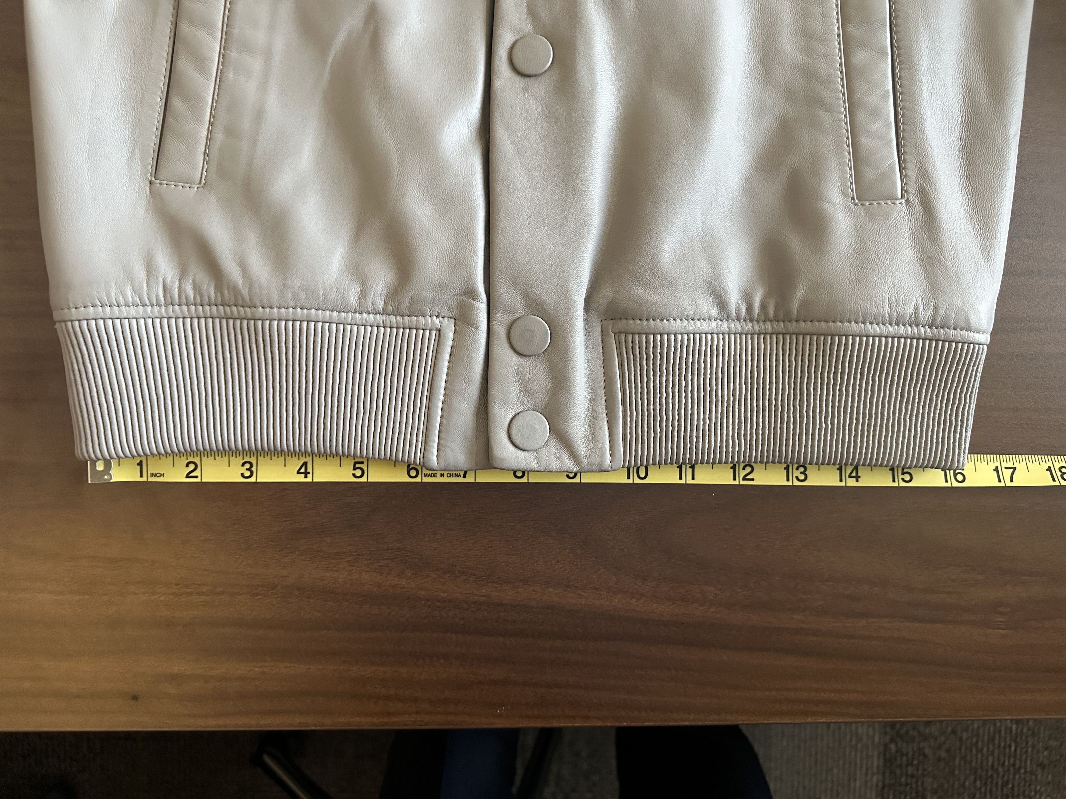 Theory Varsity Bomber Leather Jacket Size US XS / EU 42 / 0 - 7 Thumbnail