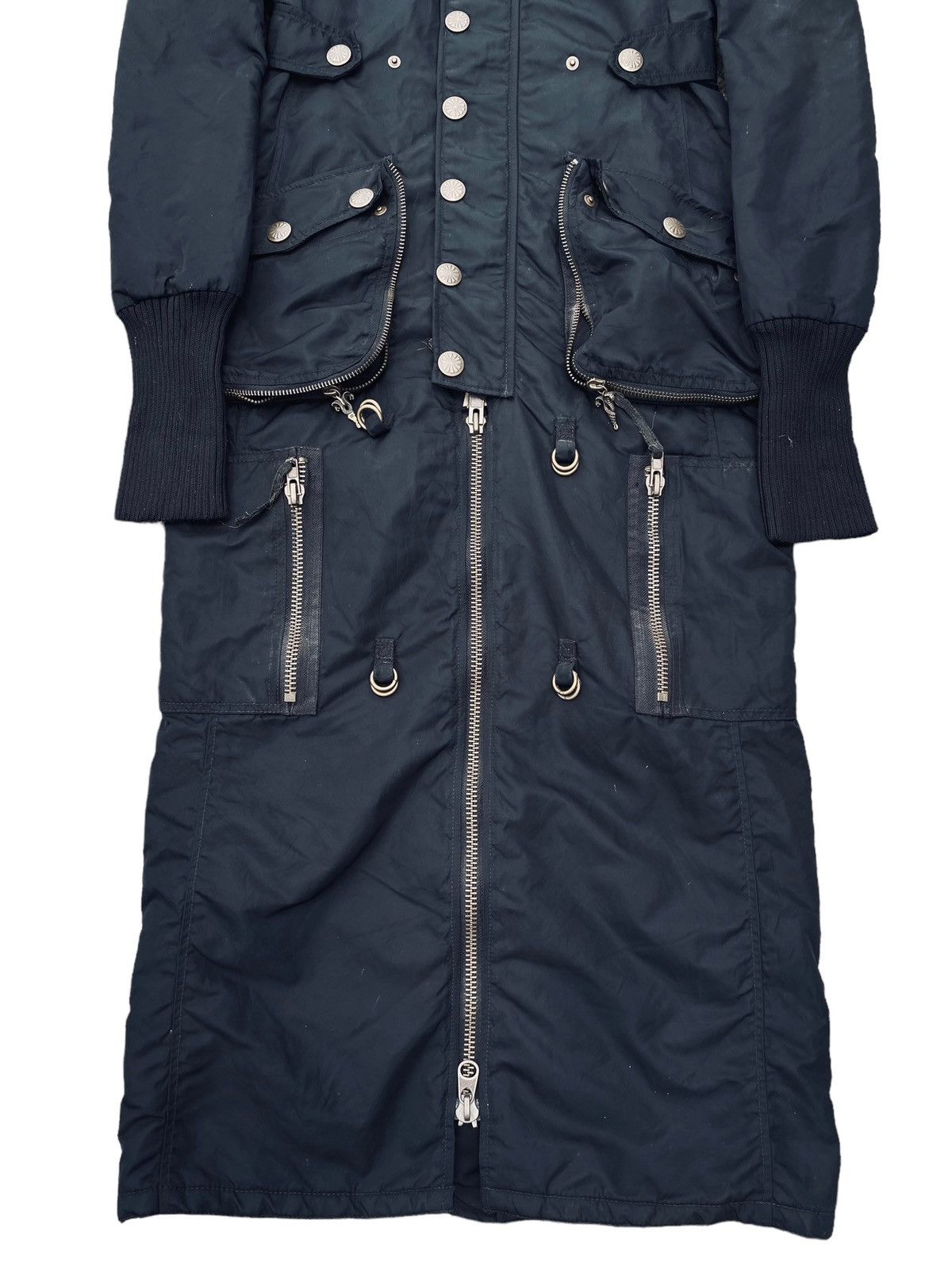 14th Addiction 2000s SLY - Fur Hoodie Extra Long Cargo Jacket Size US S / EU 44-46 / 1 - 9 Thumbnail