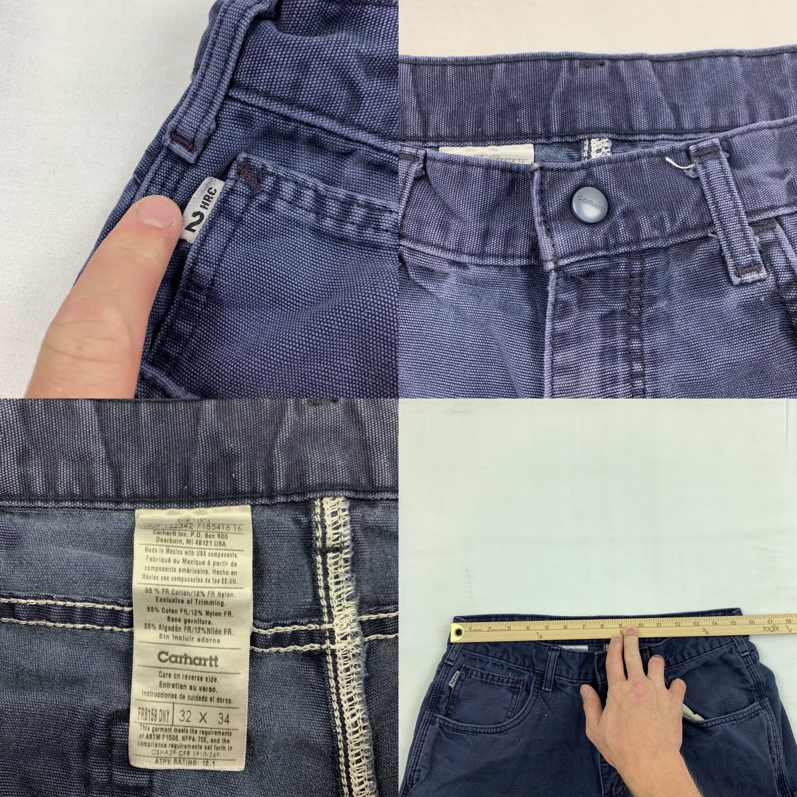 Carhartt Carhartt Pants Adult 32x34 Blue Flame Retardant Grunge Y2K Urban Street MENS Pants Size US 32 / EU 48 - 8 Thumbnail