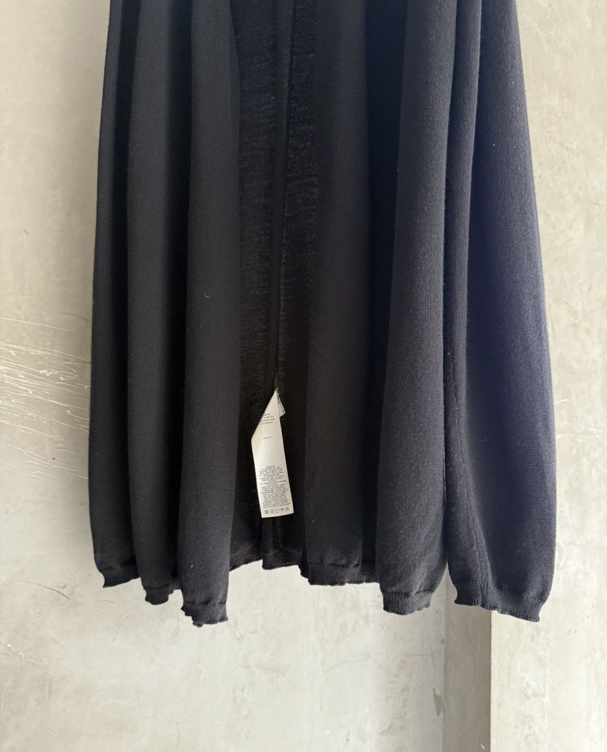 Rick Owens Rick Owens 17FW GLITTER Black Collaless Longsleeve Cardigan Size US S / EU 44-46 / 1 - 4 Thumbnail