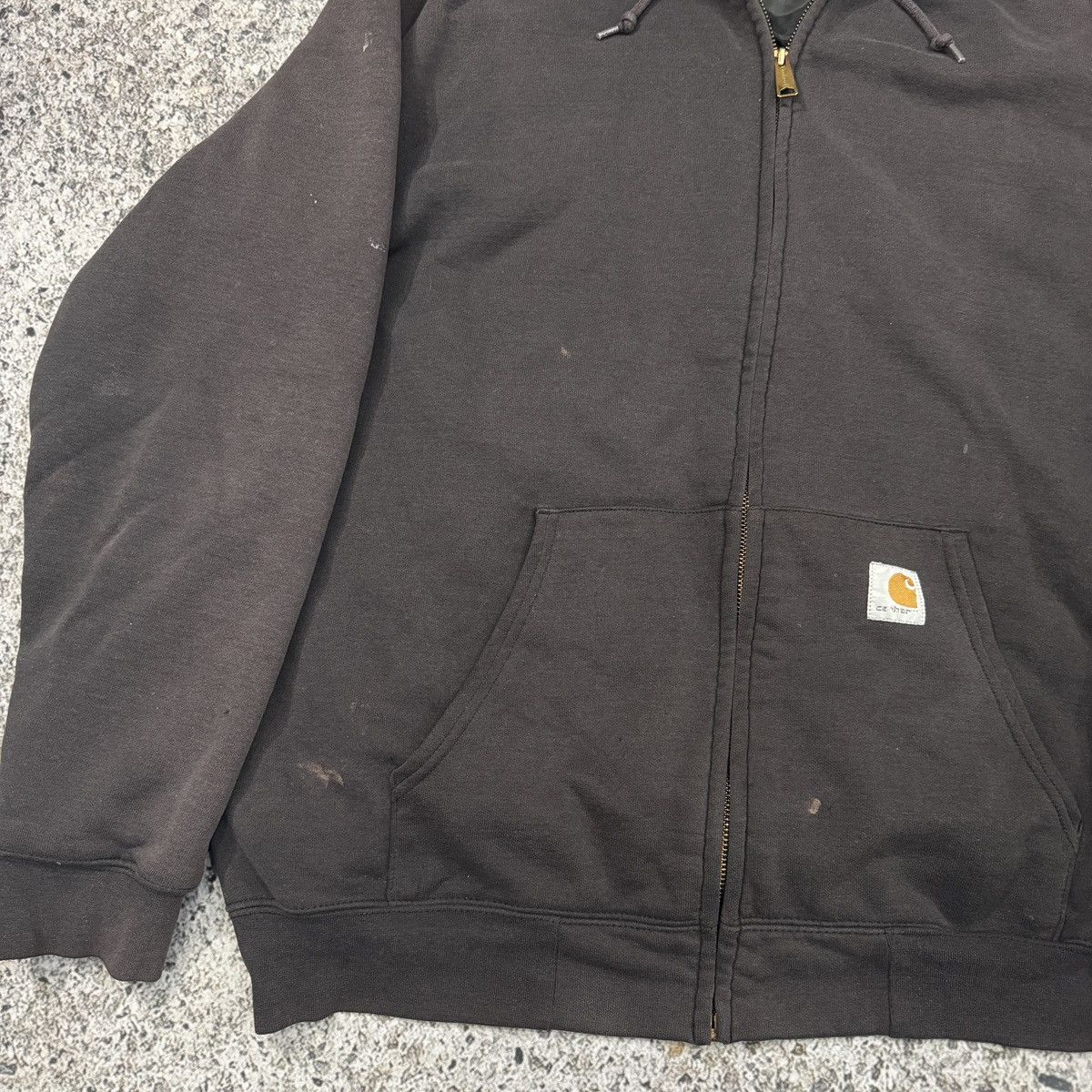 Carhartt Carhartt Thrashed Faded Distressed Zip Up Hoodie ERD Grunge Size US XXL / EU 58 / 5 - 11 Thumbnail