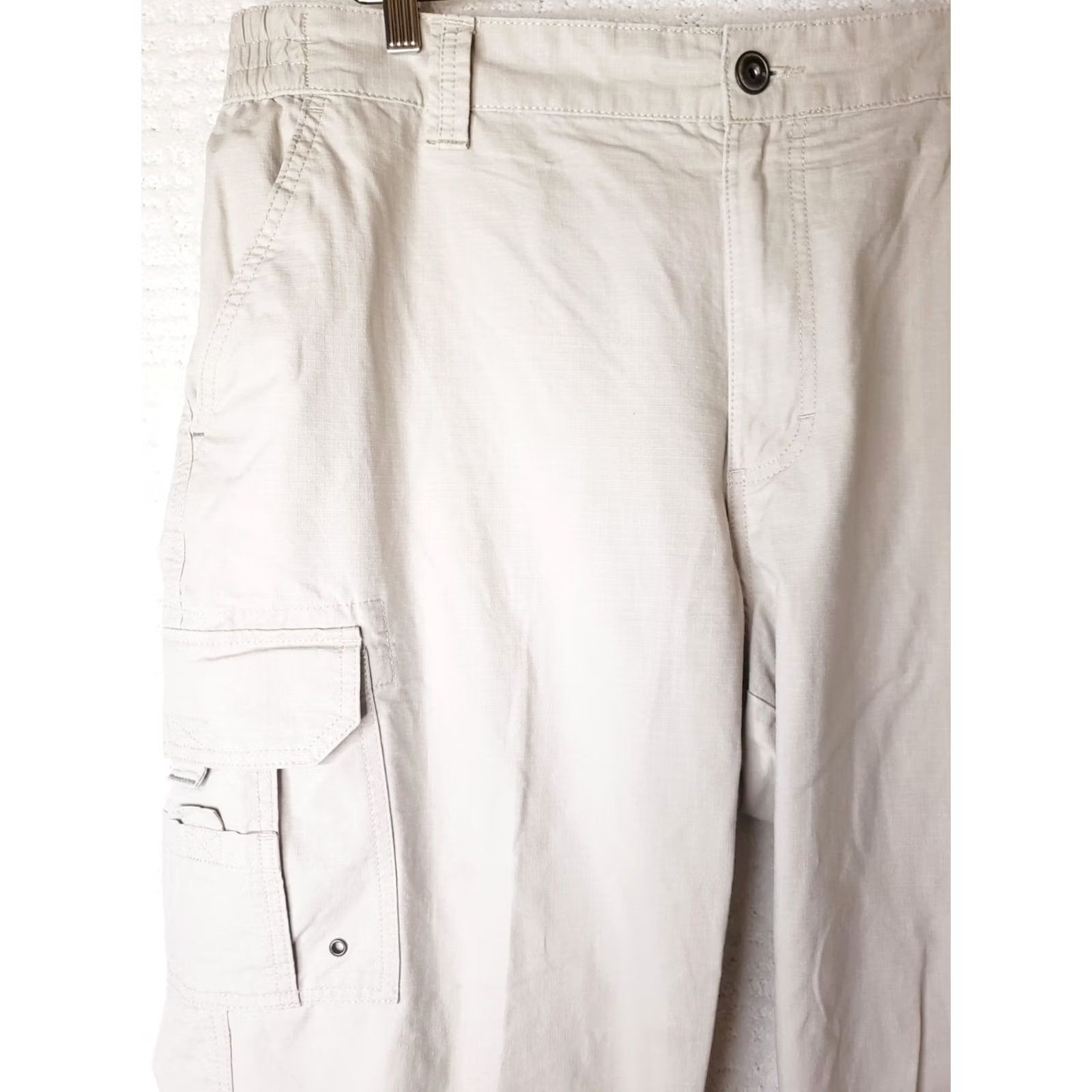 J Brand RedHead Pants Mens 40 Beige Brand Men 40x32 Khaki Cargo Relaxed Fit Ripstop Cotton Size US 40 / EU 56 - 3 Thumbnail