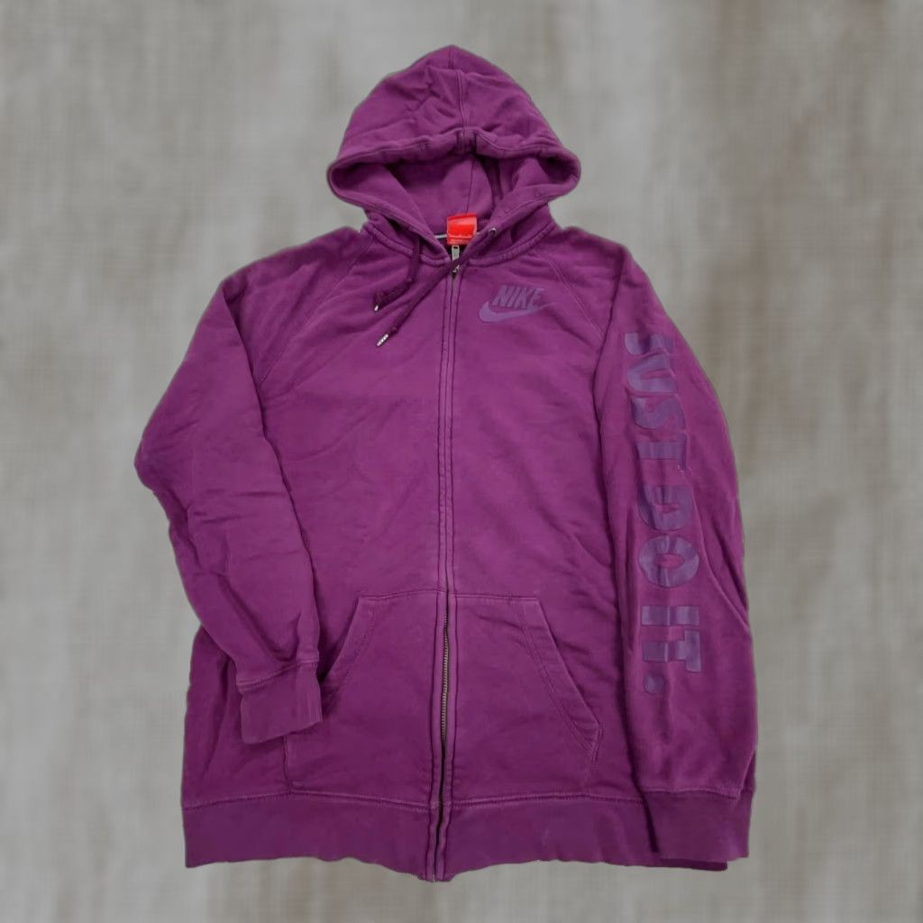 Nike Nike Hoodie Shirt Men S Purple Full Zip Track Jacket Sweatshirt Warm Up Adult Size US S / EU 44-46 / 1 - 1 Thumbnail