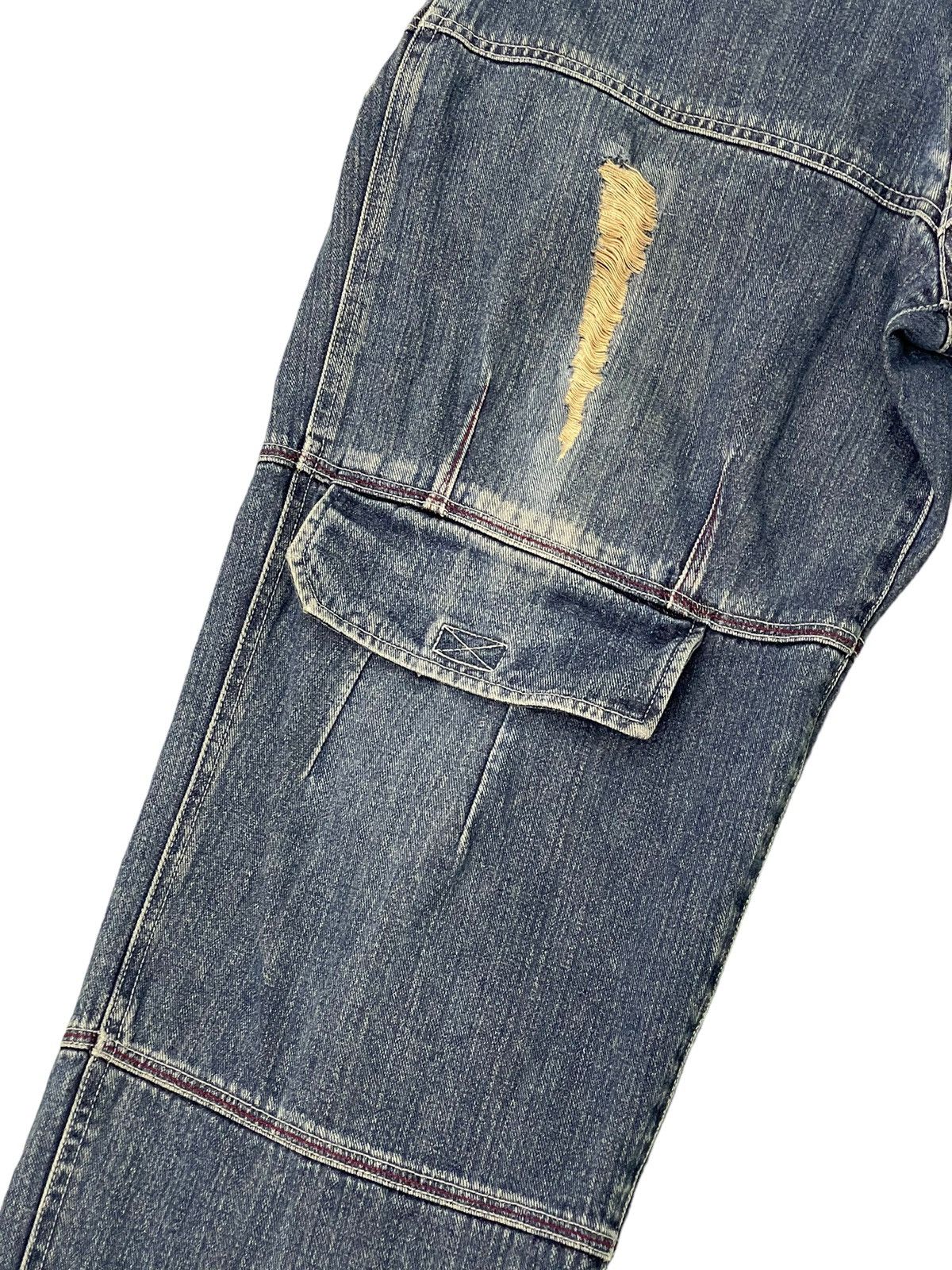 Japanese Brand Baggy Jeans Hobo Distress Wide Denim Skateboards 6🟦4 Size US 29 - 6 Thumbnail